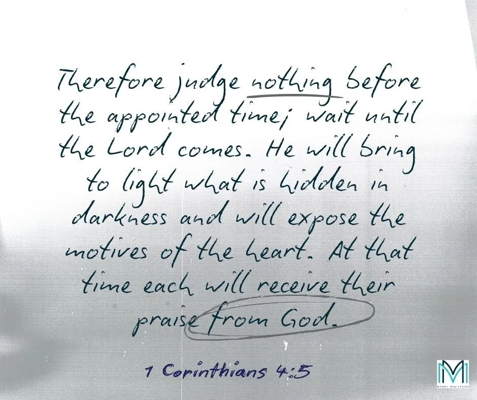 Chapter 4 continues Paul's insistence to the Corinthian Christians to stop making themselves judges of him and the other apostles. Only the Lord's judgment matters. They are living as if their wealth and status are all they need, while the apostles s