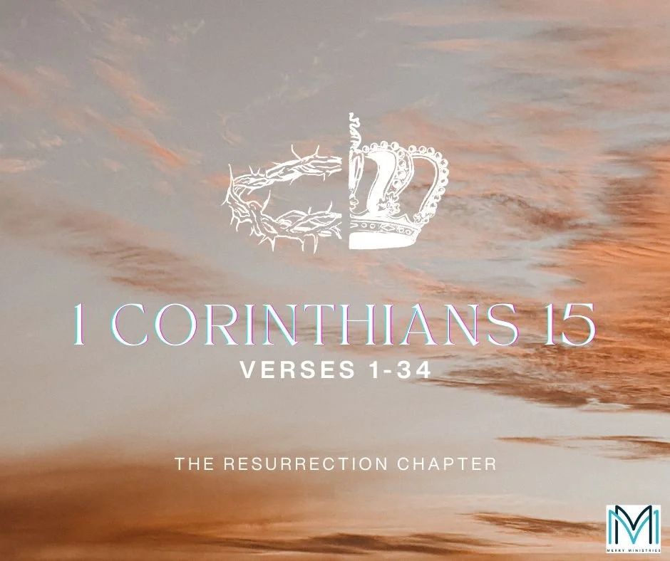 This chapter is powerful and full of important Christian Doctrine. In it, Paul defines the gospel and defends the physical resurrection of Jesus. He lists eyewitnesses to the resurrection and links Christ's rising from the grave to the future resurre