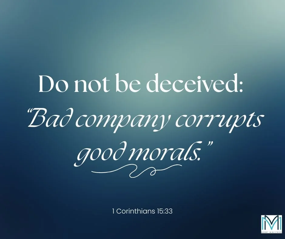 Paul does not mince words in 1 Corinthians 15:33, it is important to be thoughtful and intentional about who your close friends are, because they will have an effect on you.
