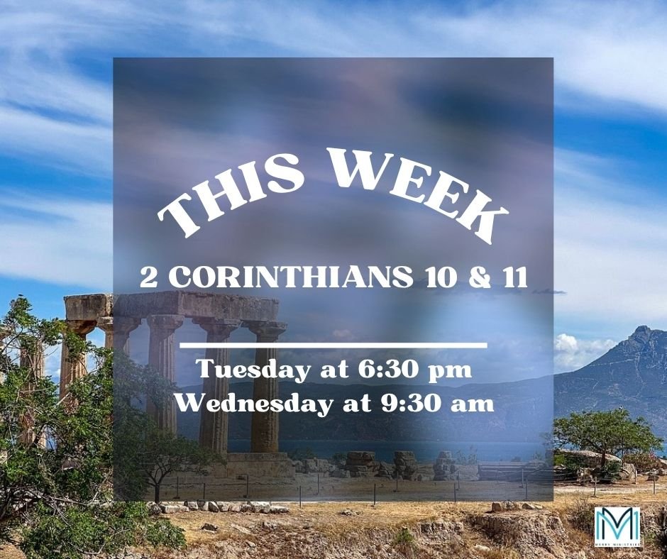 This week Mary will cover 2 Corinthians 10 and 11 featuring Paul defending his apostolic authority against false teachers in Corinth and discussing spiritual warfare. He contrasts his "weak" appearance with spiritual power, boasting only in