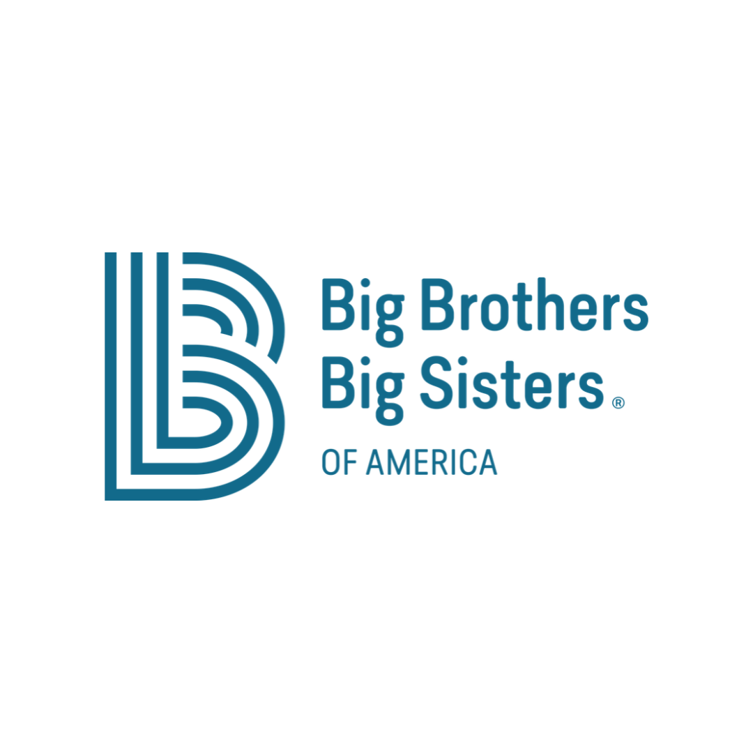 Logo of Big Brothers Big Sisters of America in blue color on a white background