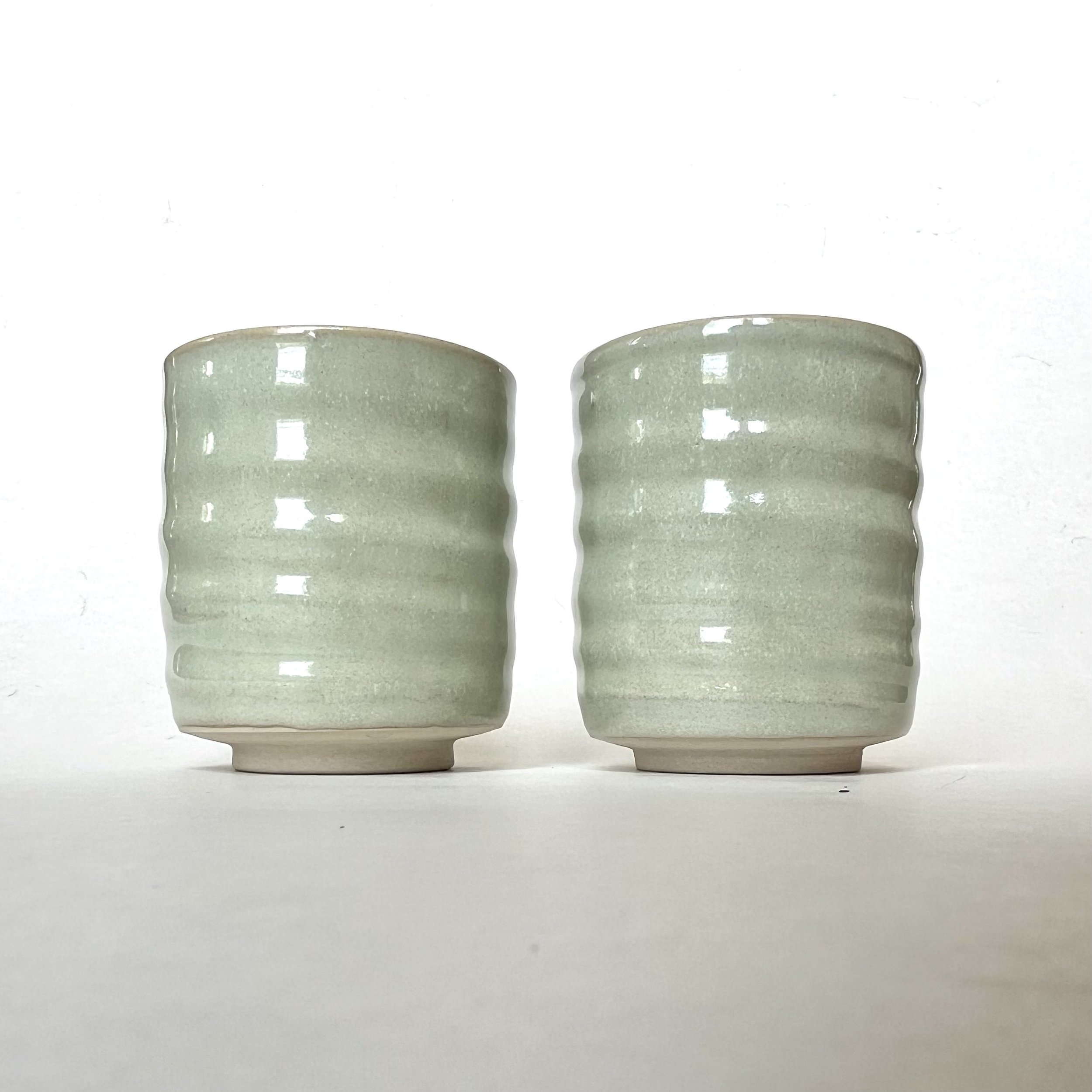 Set of 2 Tall Peppermint Yunomis