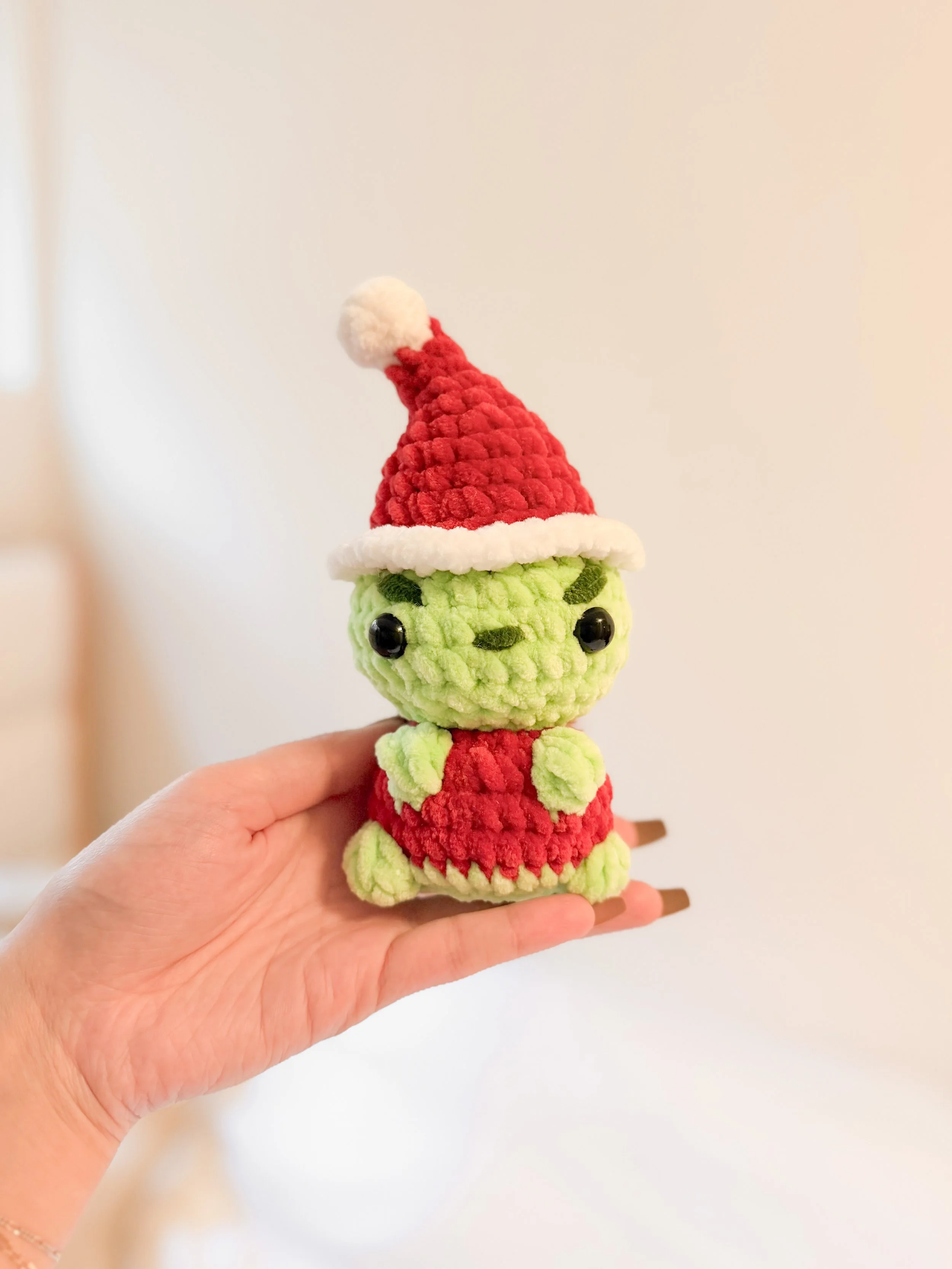 Baby Santa Grinch Plushie