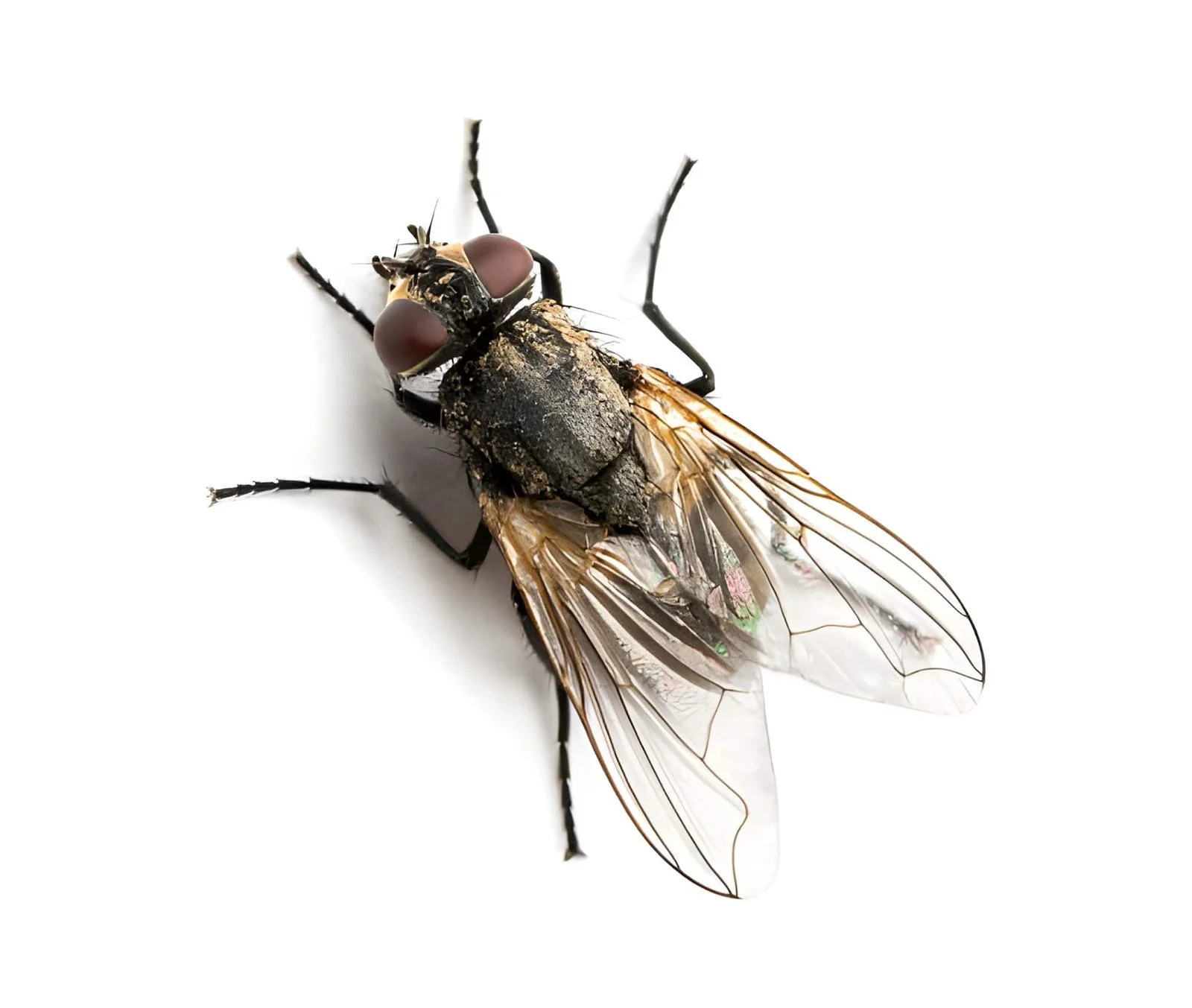 Close up image of a fly