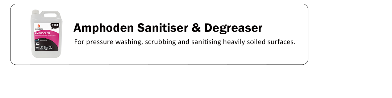 Amphoclen Sanitiser & Degreaser Concentrate 5L