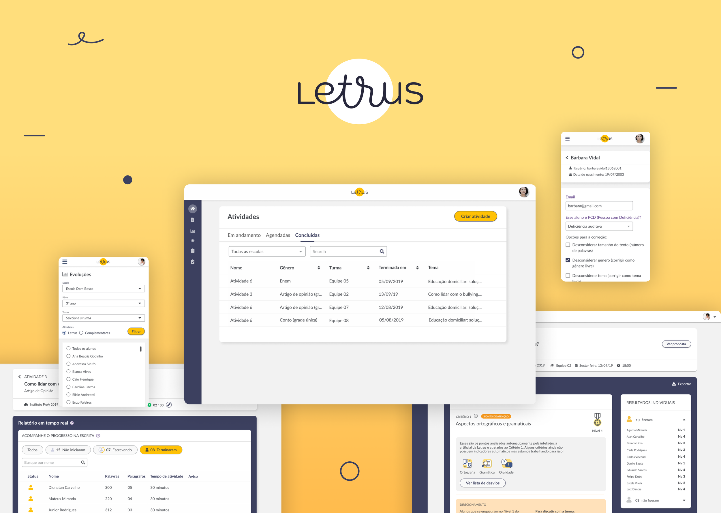 Letrus Management system for teachers