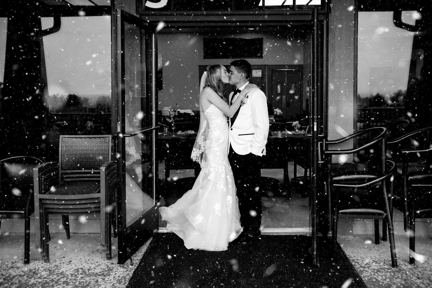 Congratulations to Stevie and Keagan!⁠
⁠
This beautiful couple married during our first spring storm.  Outside Colorado had blizzard conditions.⁠. Inside the they were surrounded by the warmth of love and family.⁠
⁠
May you both have many years of ha