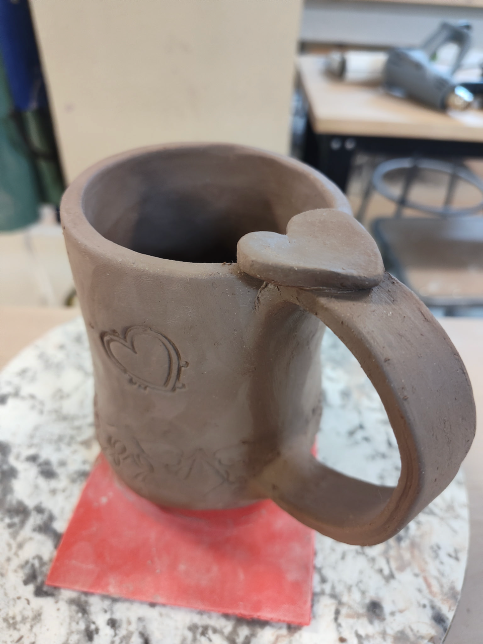 Handbuilt Heart Mugs - Sunday, February 1