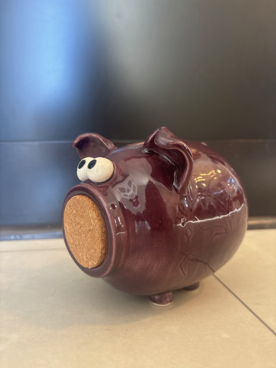 Cork-Snout Piggy Bank - Starting April 16