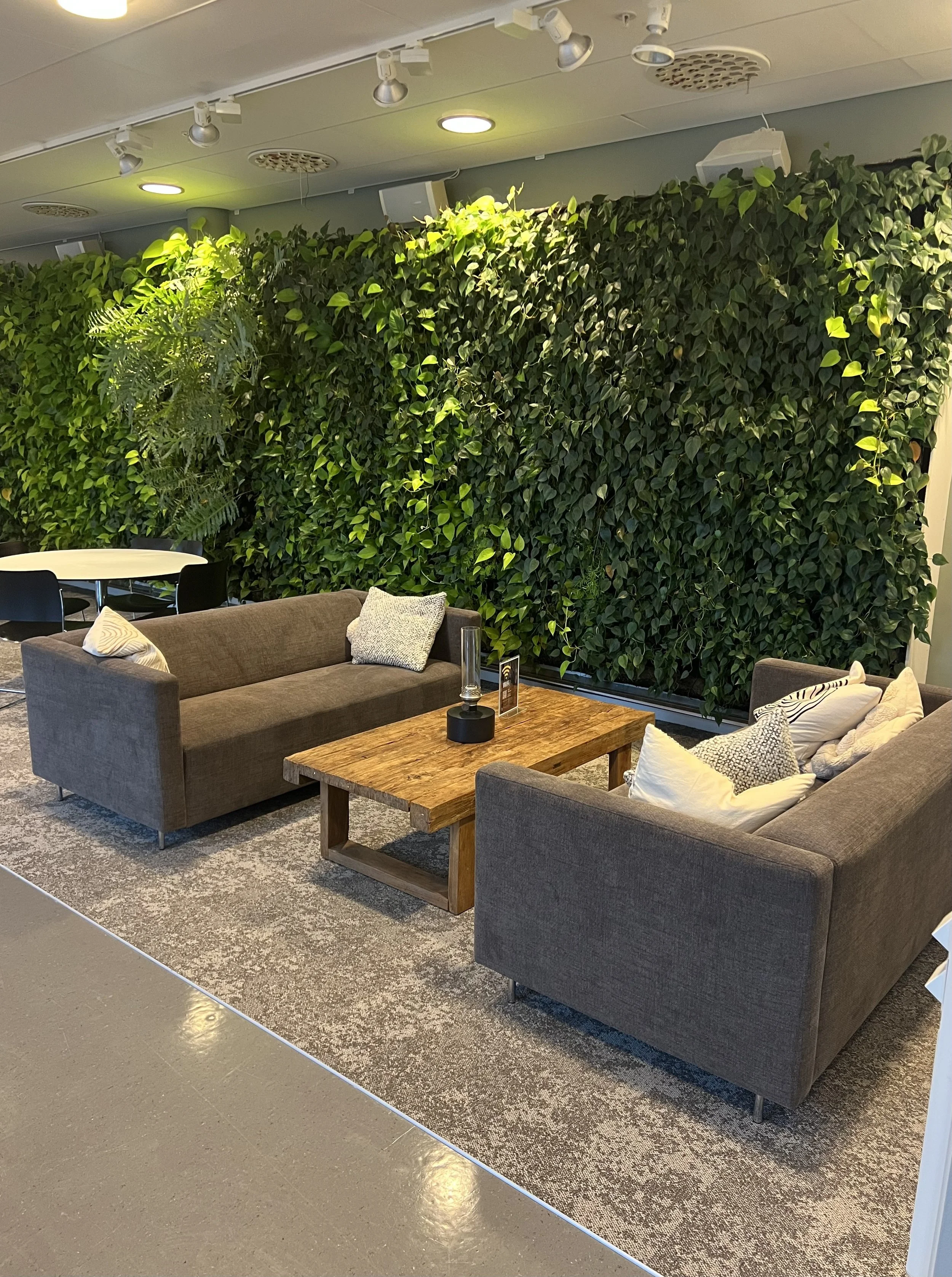 Tre soffor klädda i Yedi, Lauritzson. Renoverade sitsar med ny fjädring och nytt kallskum