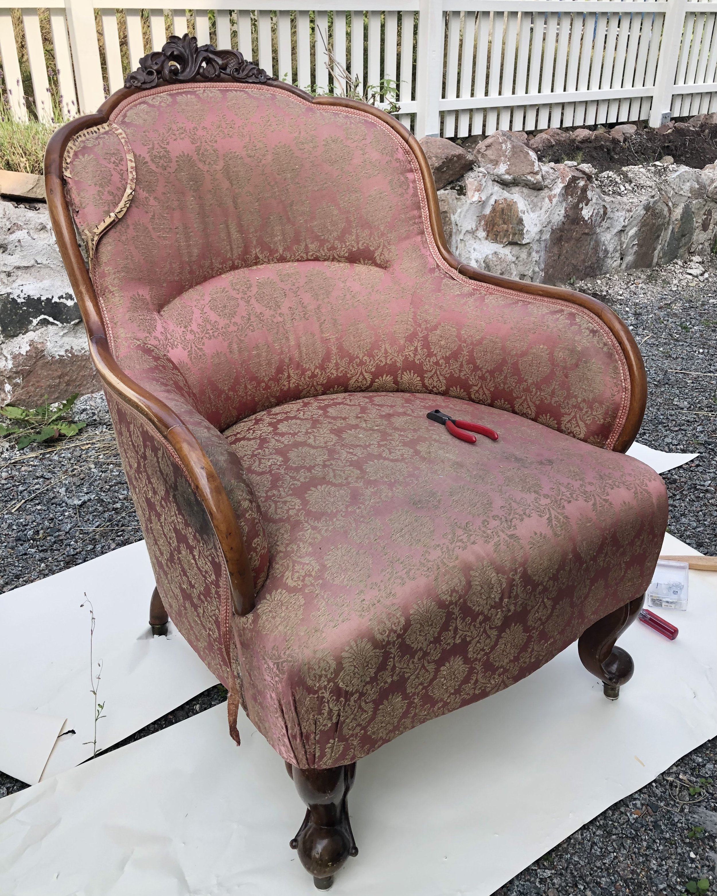 INNAN; 1880-tals fåtölj