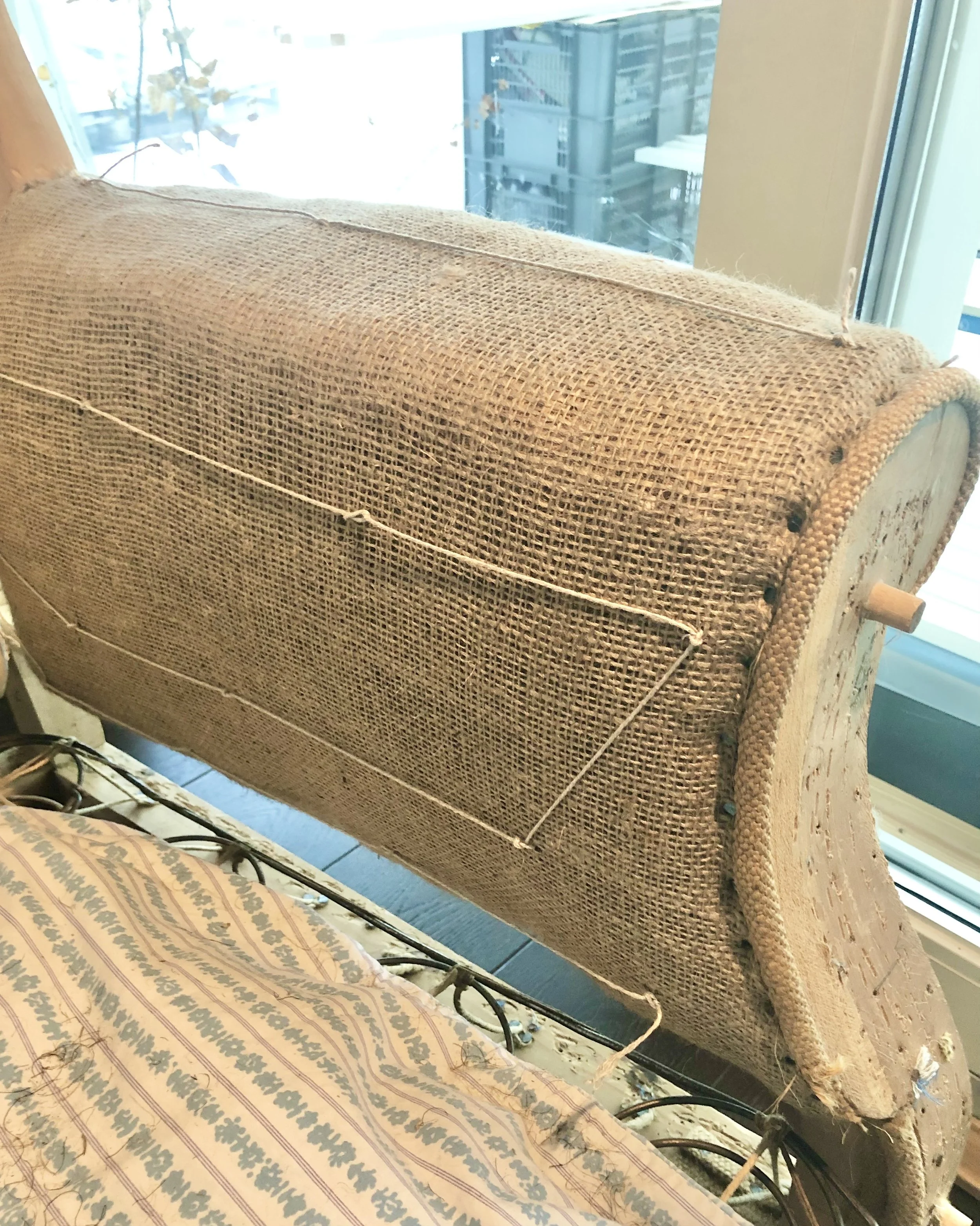 Ny entränning och fastredningsgarn på armstöd.