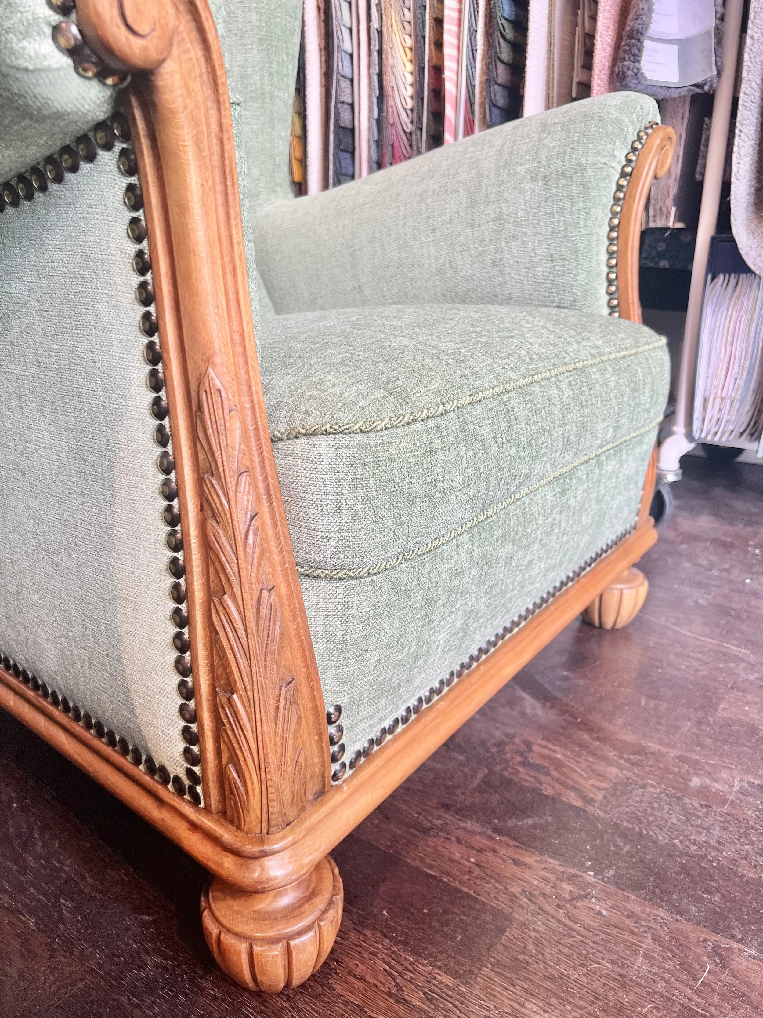 Träet är tvättat och polerat