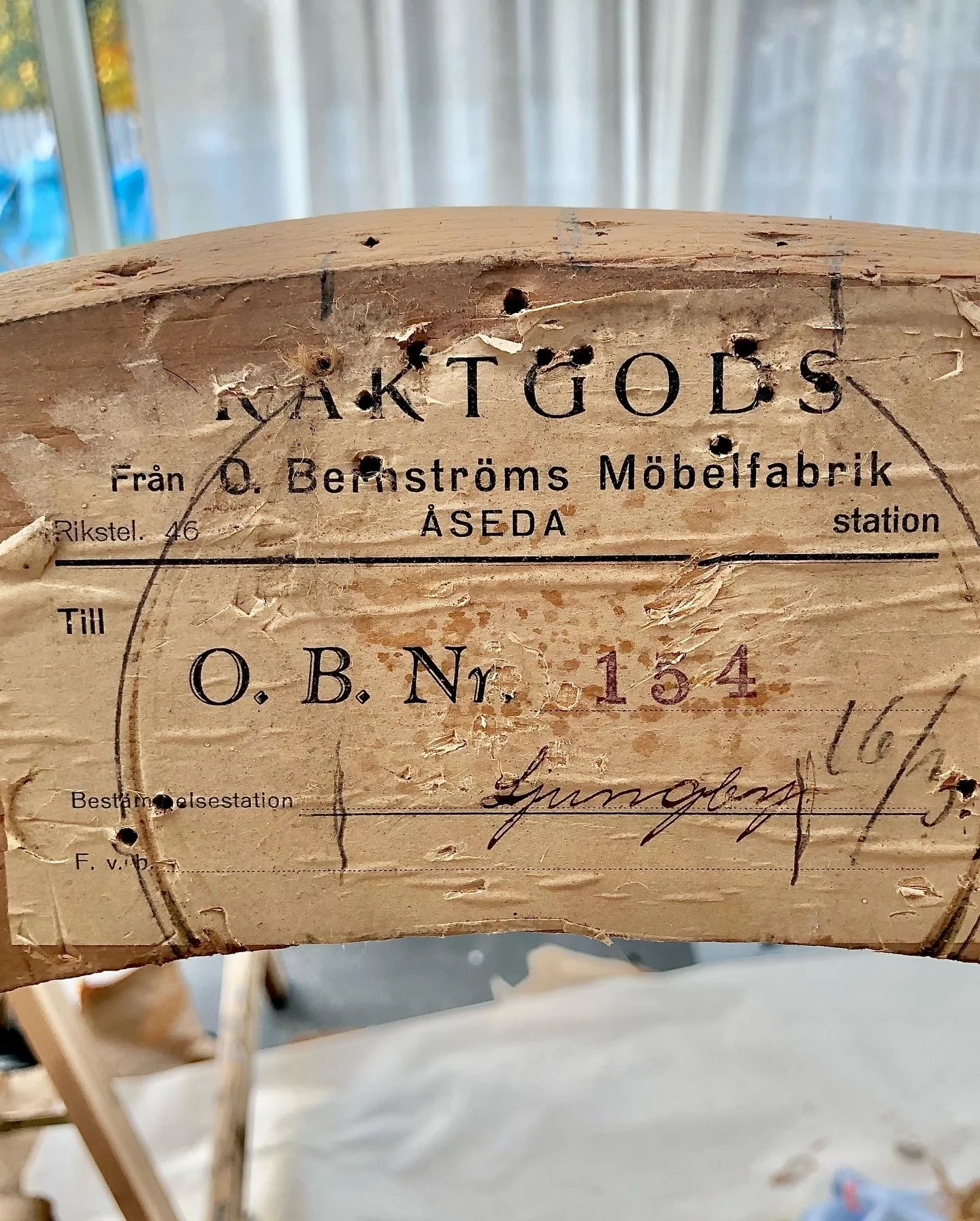 Oskar Berströms Möbelfabrik.