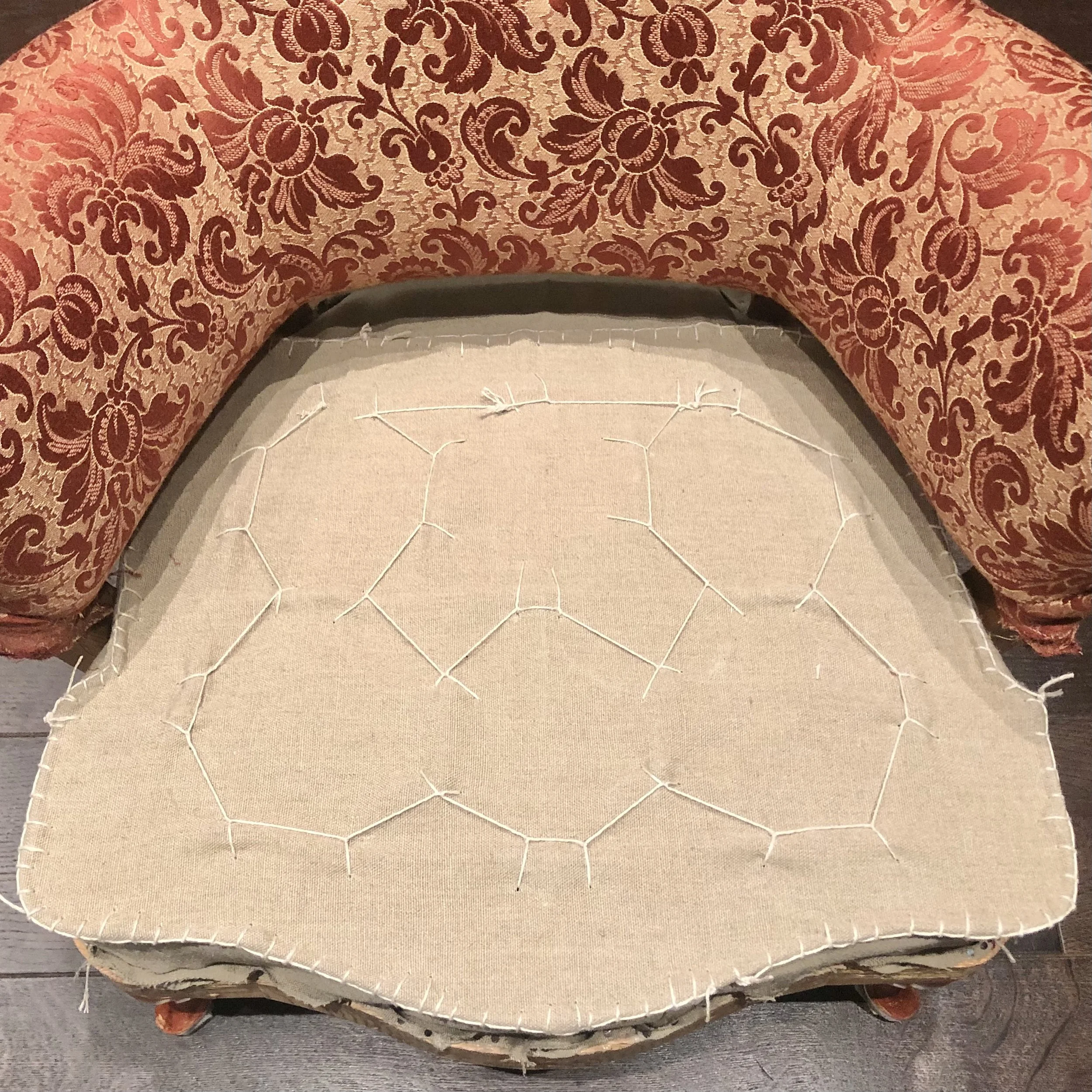 Ny bärande väv med mothålsstick och langettstygn.