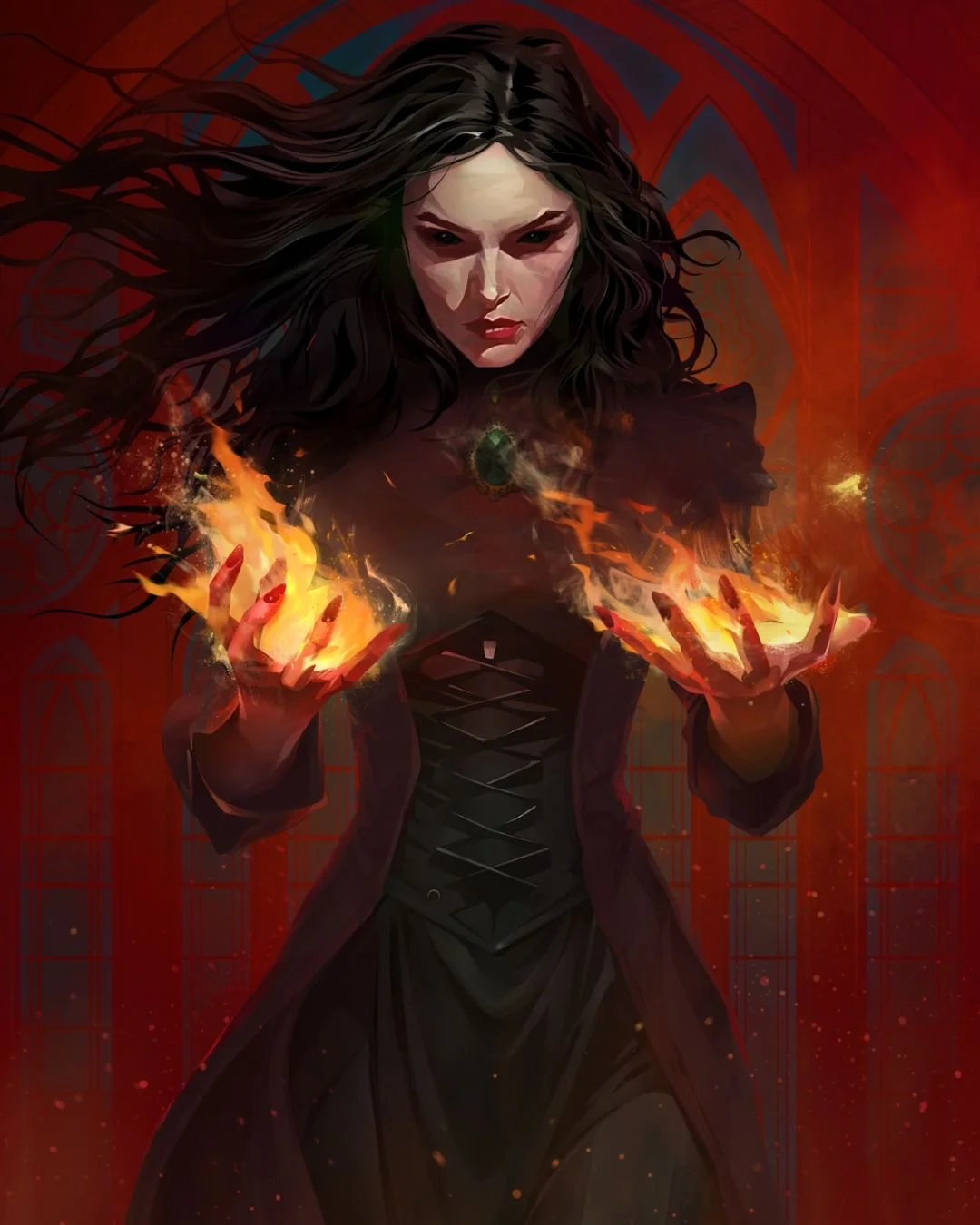 I present... ESSANDRA.

Essandra is a bond witch, able to link her coven and wield each of their unique powers as her own. 

She's flawed and messy, and her love is chaotic, but she's the strongest woman I've ever written--powerful, resilient, and de