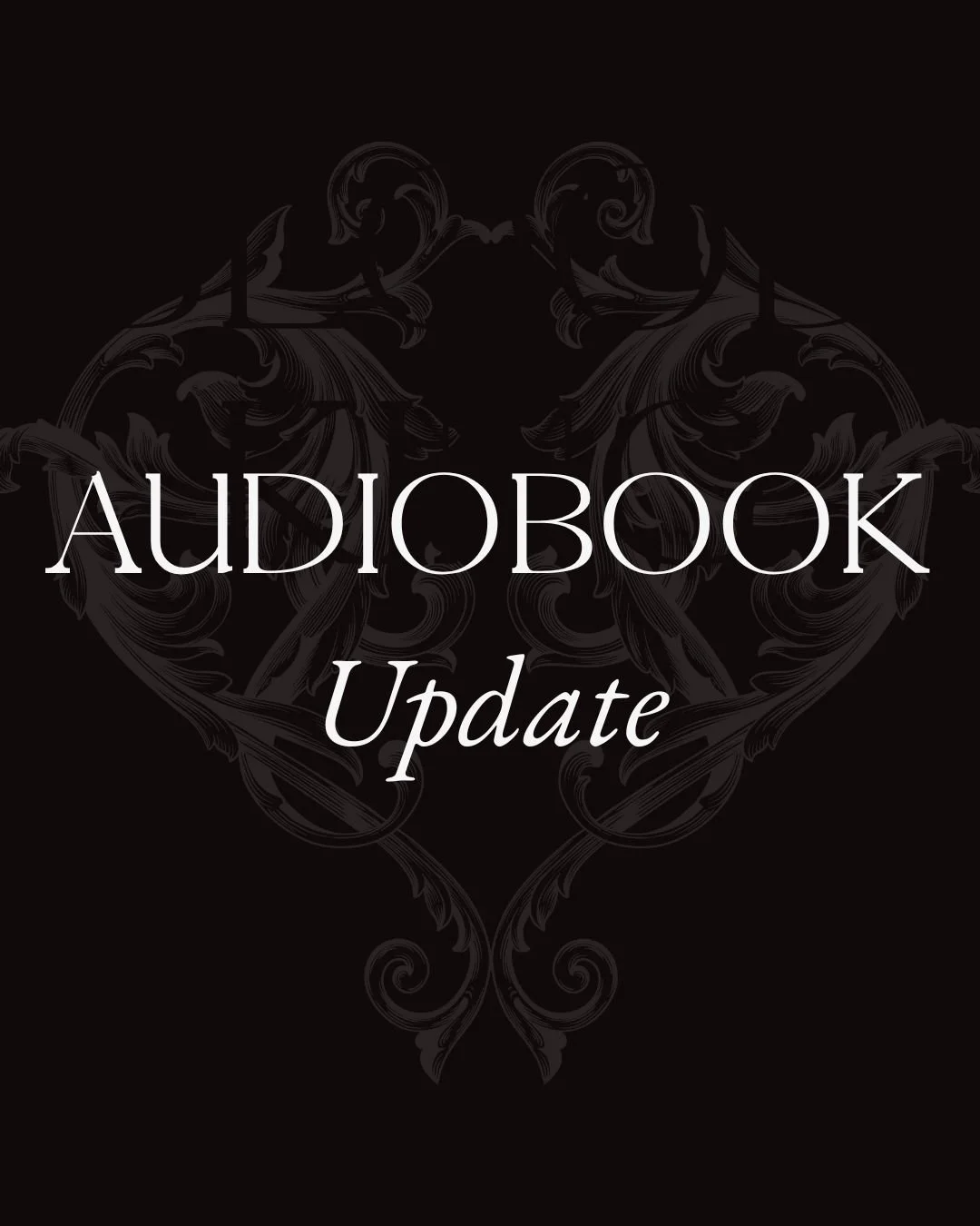 Hi everyone,

I&rsquo;ve received a lot of questions about the Blood King audiobooks, and I wanted to give you a quick update.

Unfortunately, the narrator who was scheduled to complete them did not deliver the files by the agreed-upon September dead