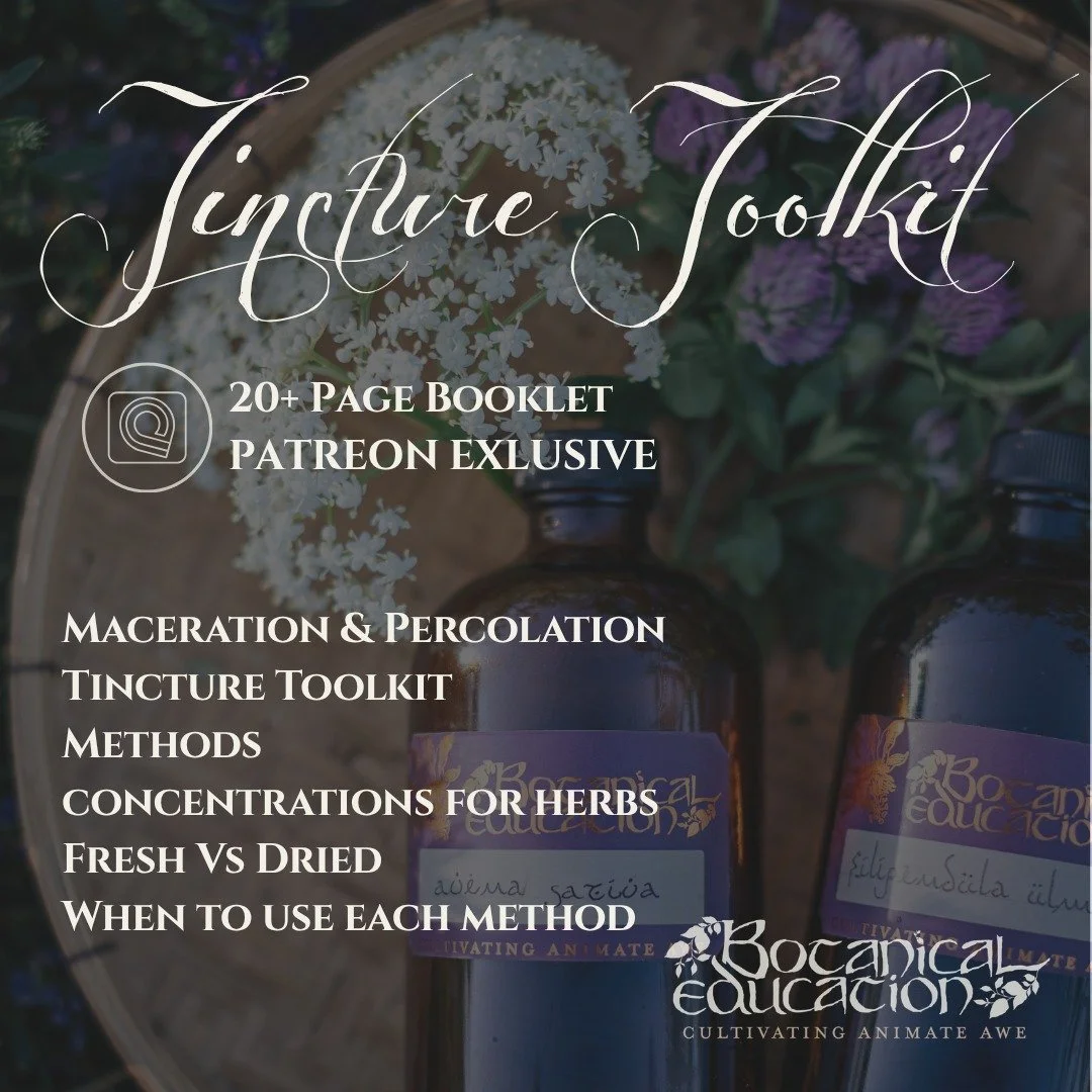 The Tincture Toolkit! 
Beyond the F#cking Folk Method. 

Want to learn how to create effective tinctures?

Want to move away from large companies and globalisation?

Want to learn the nitty gritty of maceration and percolation? 

Want to understand t