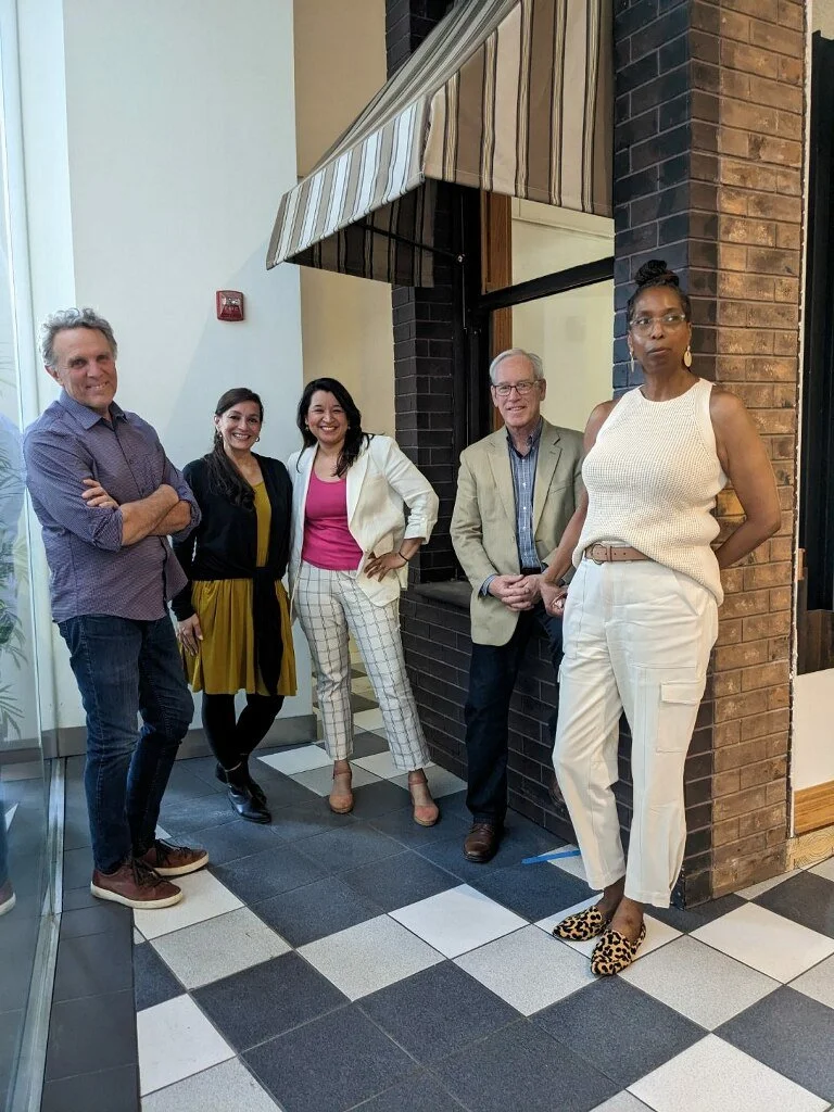 CAM's inaugural executive board: Doug Farr, Linda Sanchez, Alicia Ponce, Dan McLaughlin, Lesley Showers
