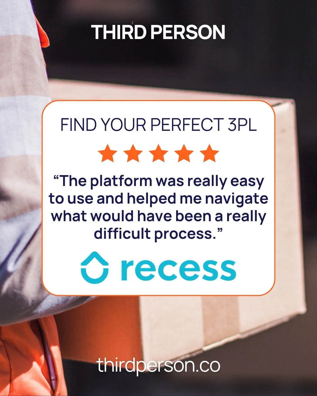If you're a brand feeling overwhelmed by the search to find the right fulfillment partner, we've got a solution for you. At Third Person, we're a matchmaker for e-commerce brands and 3PLs, and we've helped hundreds of brands, from small DTCs just get