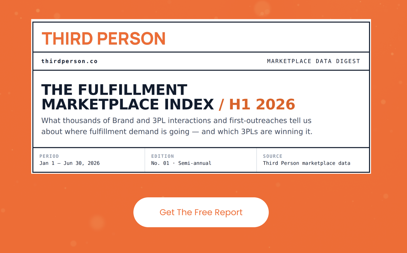 Get Access to Third Person's Fulfillment Marketplace Index Report