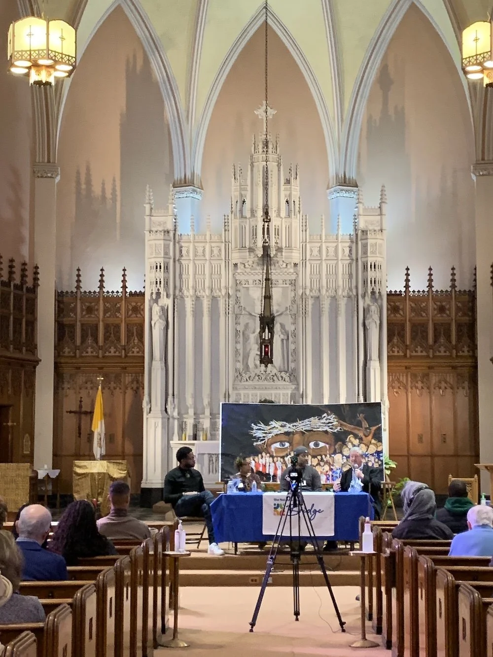 The event was presented by The Neighborhood Bridge at St. Catherine-St. Lucy Church in Oak Park.