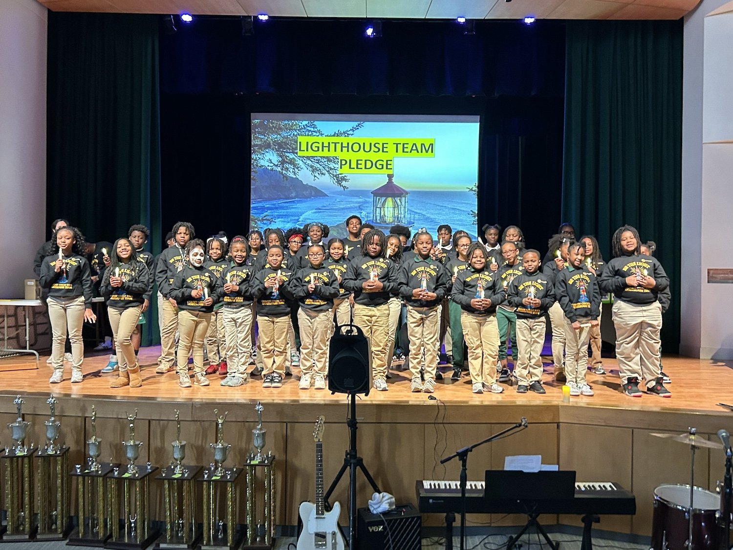  The 2025-26 Scholar Lighthouse Team, a student-led initiative that focuses on leadership, service, and a positive culture. 