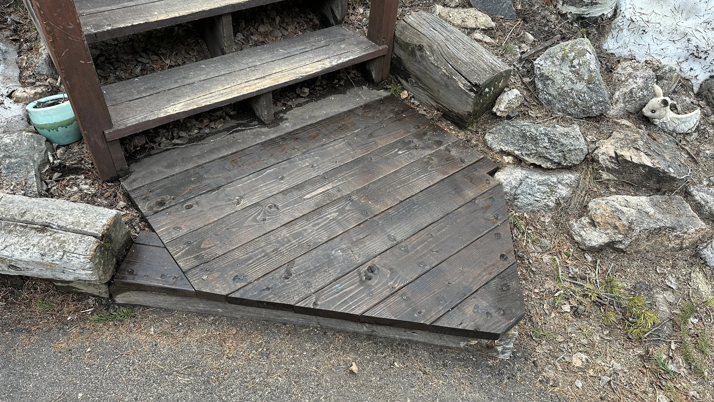 Small deck landing.  After.