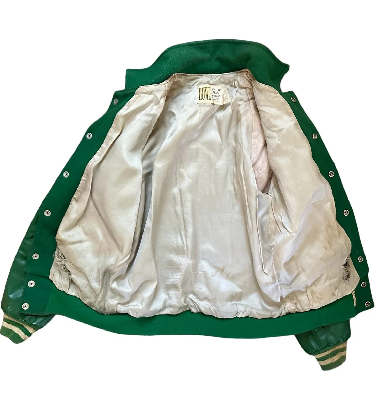 Vintage 1960s • 60s Athletic Letterman Jacket by Howe / Nygalite 