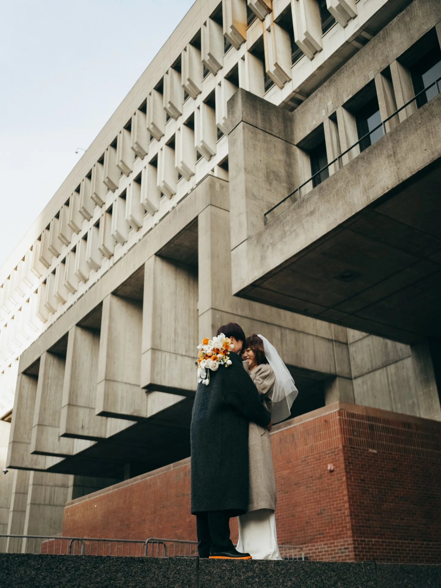 Intimate city hall wedding at Boston City Hall