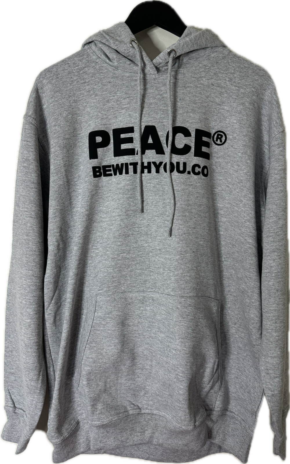 Peace Hoodie Light Grey — peacebewithyou.com