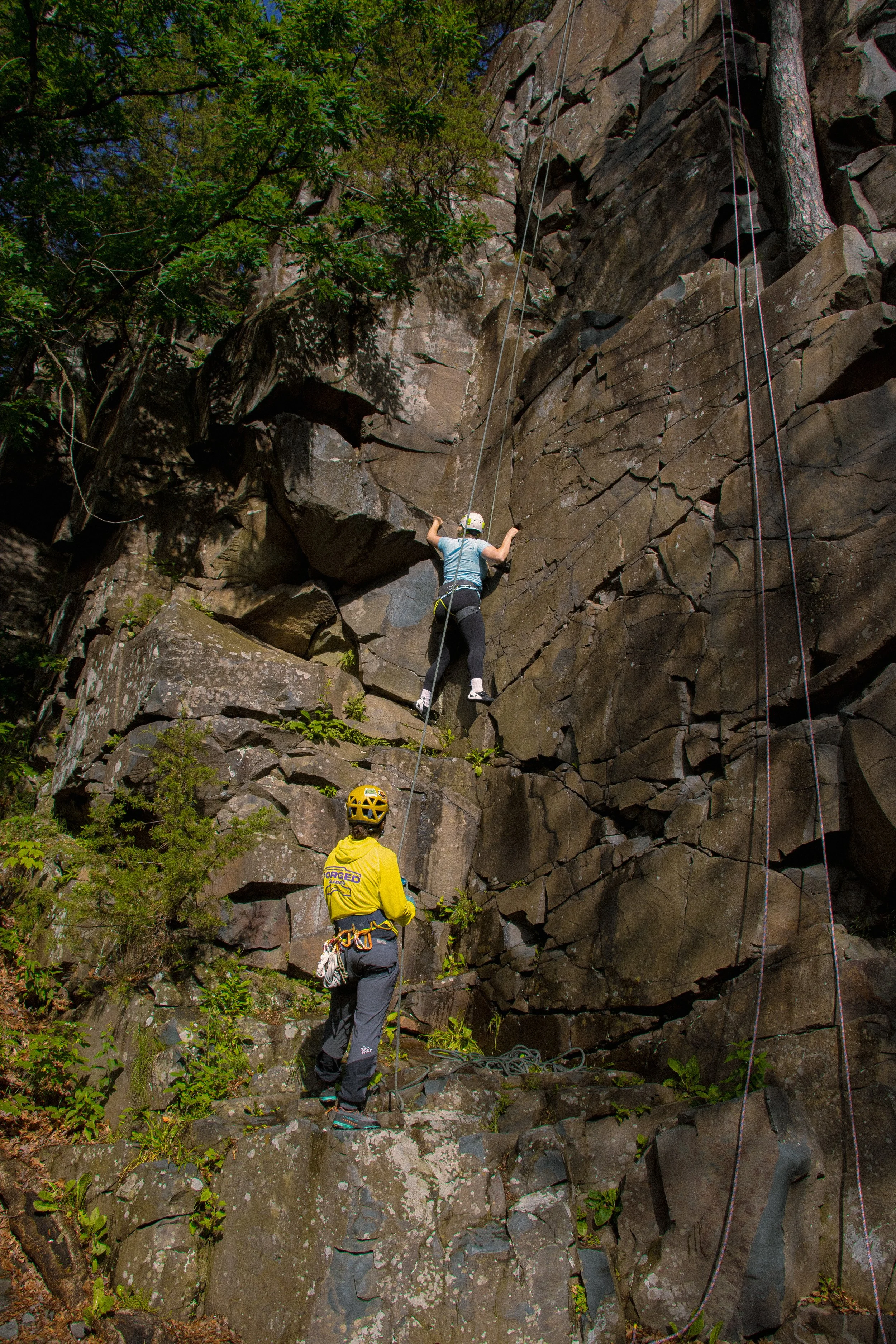 Forged Guides climbing at Interstate Park