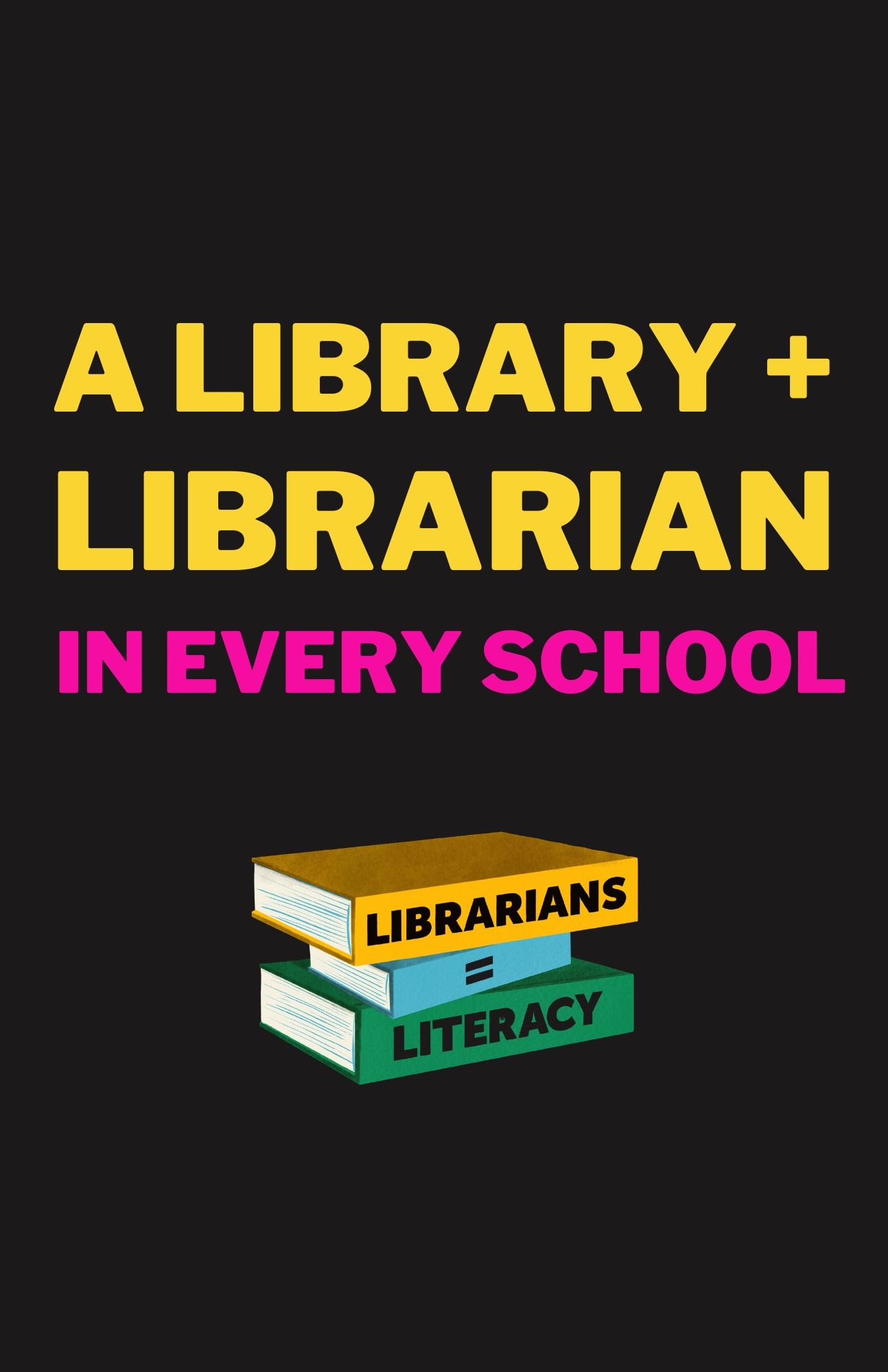 Signs — Librarians = Literacy