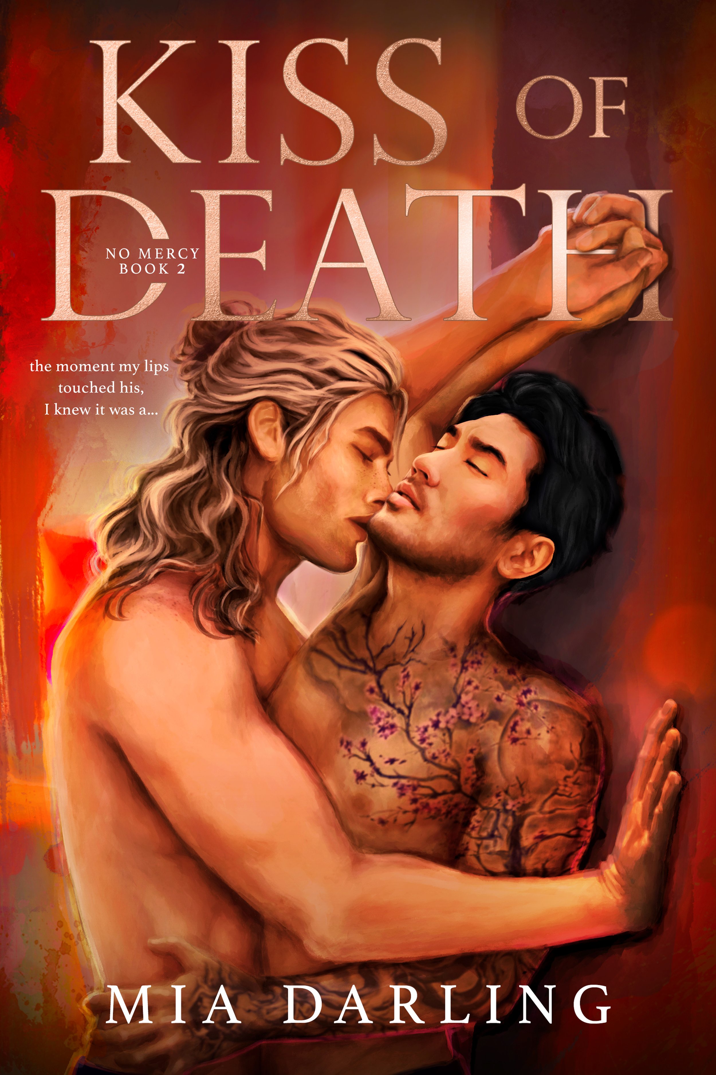 The illustrated cover of Kiss of Death by Mia Darling.