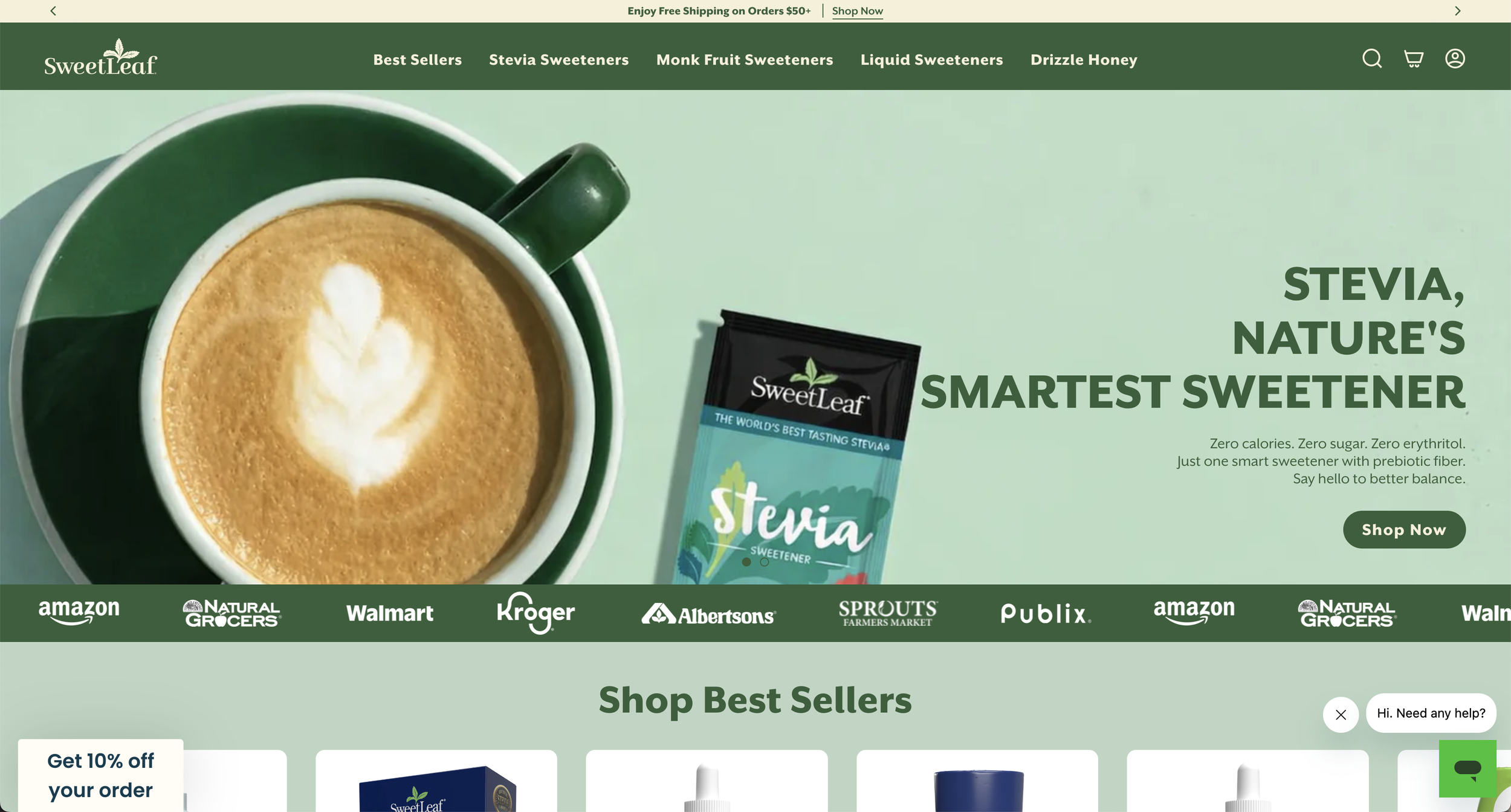 SweetLeaf | E-Commerce Website