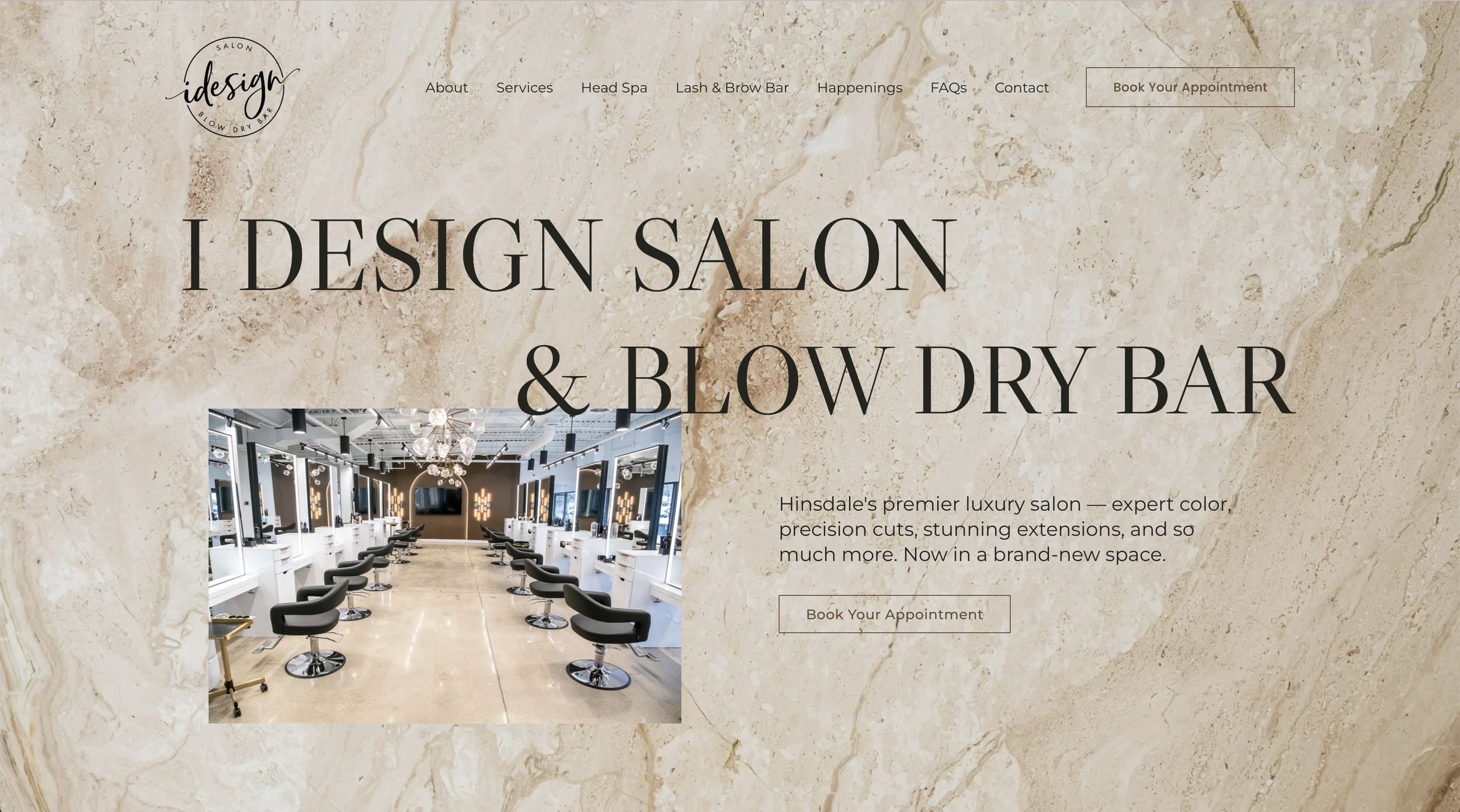I Design Salon | Beauty &amp; Wellness Website