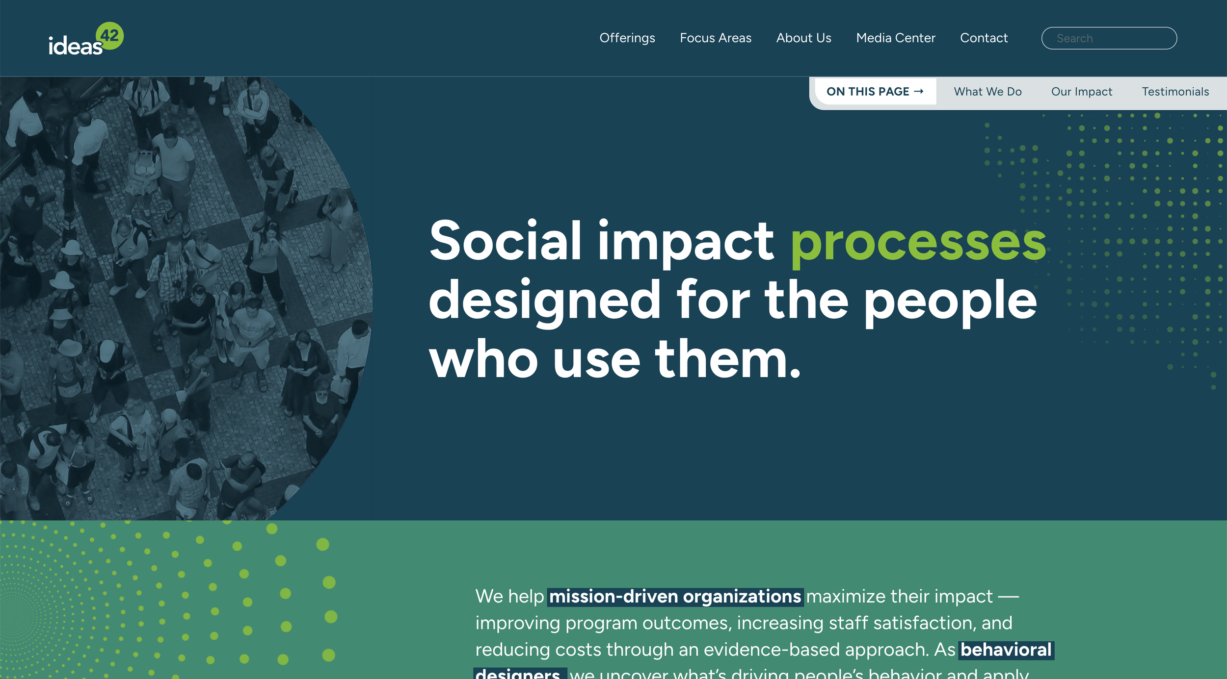 ideas42 | Non-profit &amp; Professional Services Website