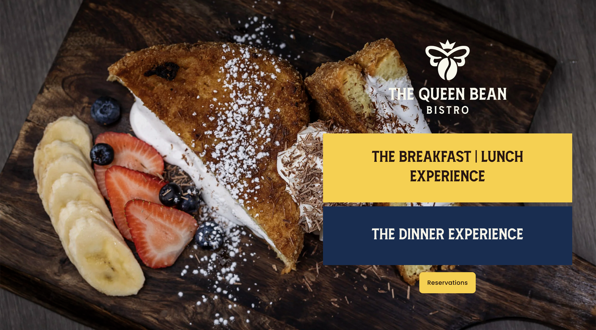 The Queen Bean Bistro | Food &amp; Beverage Website