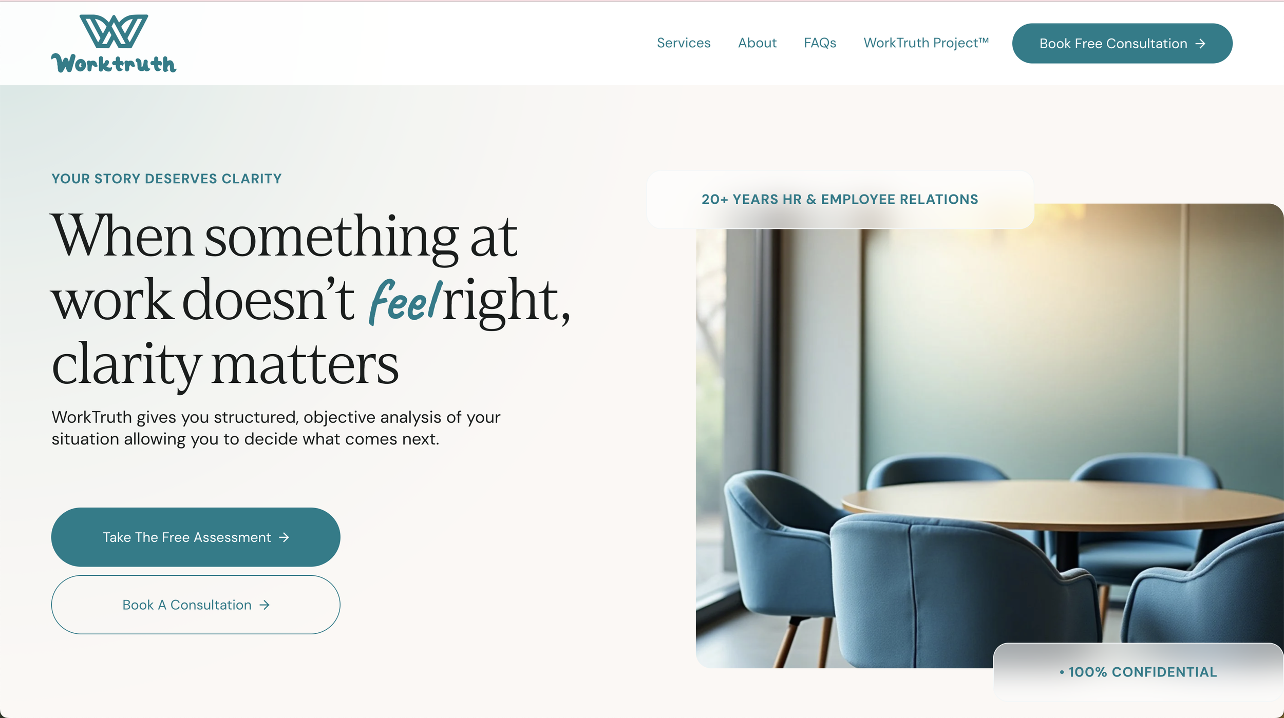 WorkTruth | Professional Services &amp; Coaching Website