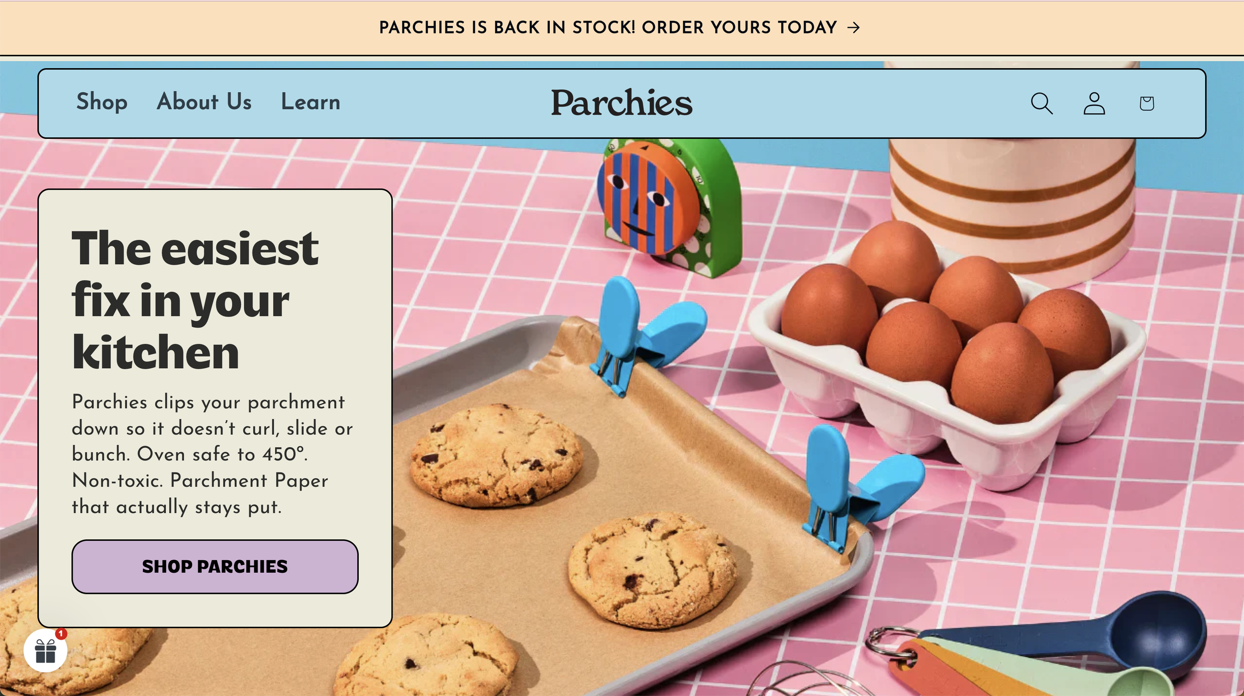 Parchies | Shopify &amp; E-Commerce Website