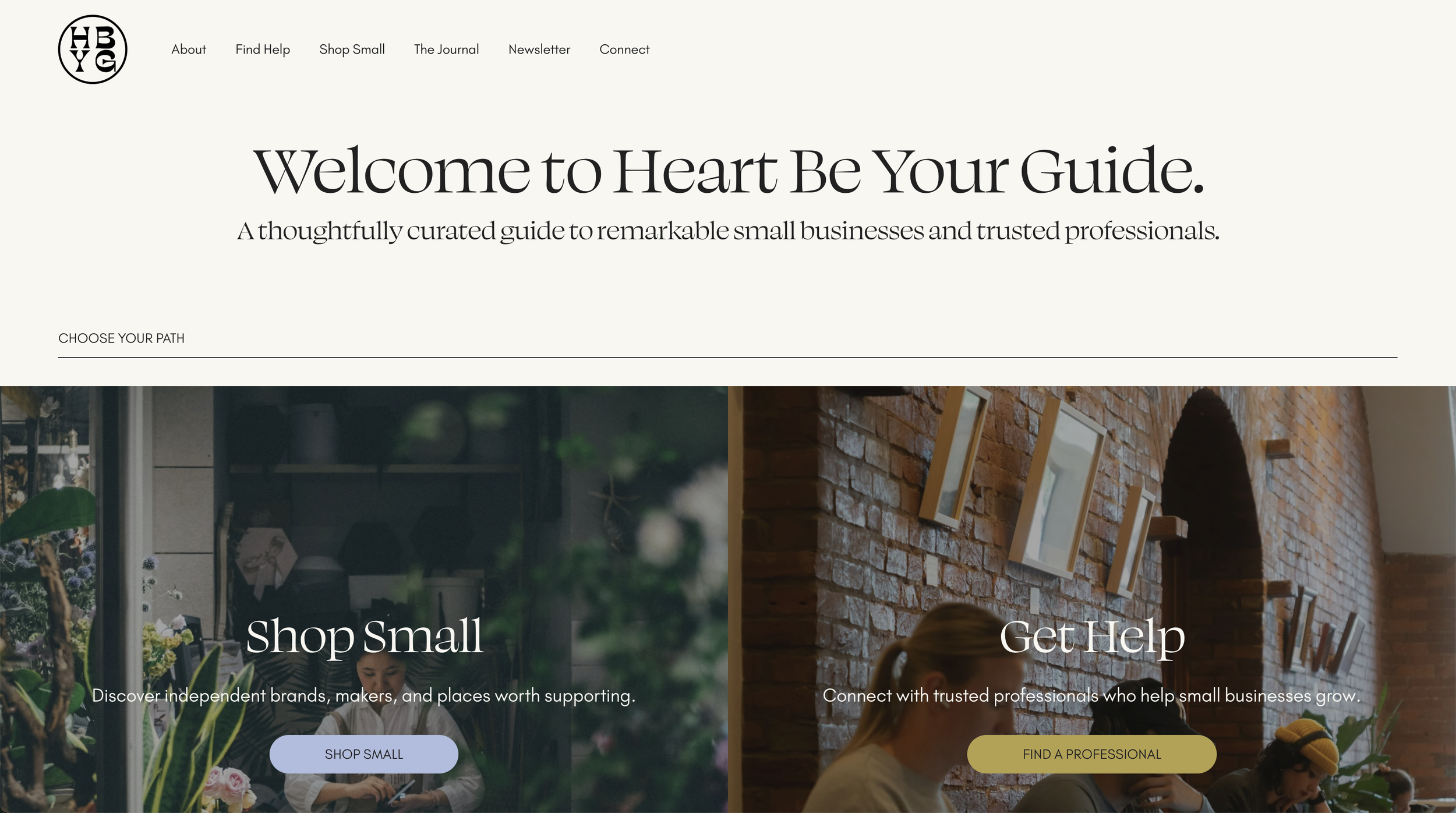 Heart Be Your Guide | Creative &amp; Professional Services Website