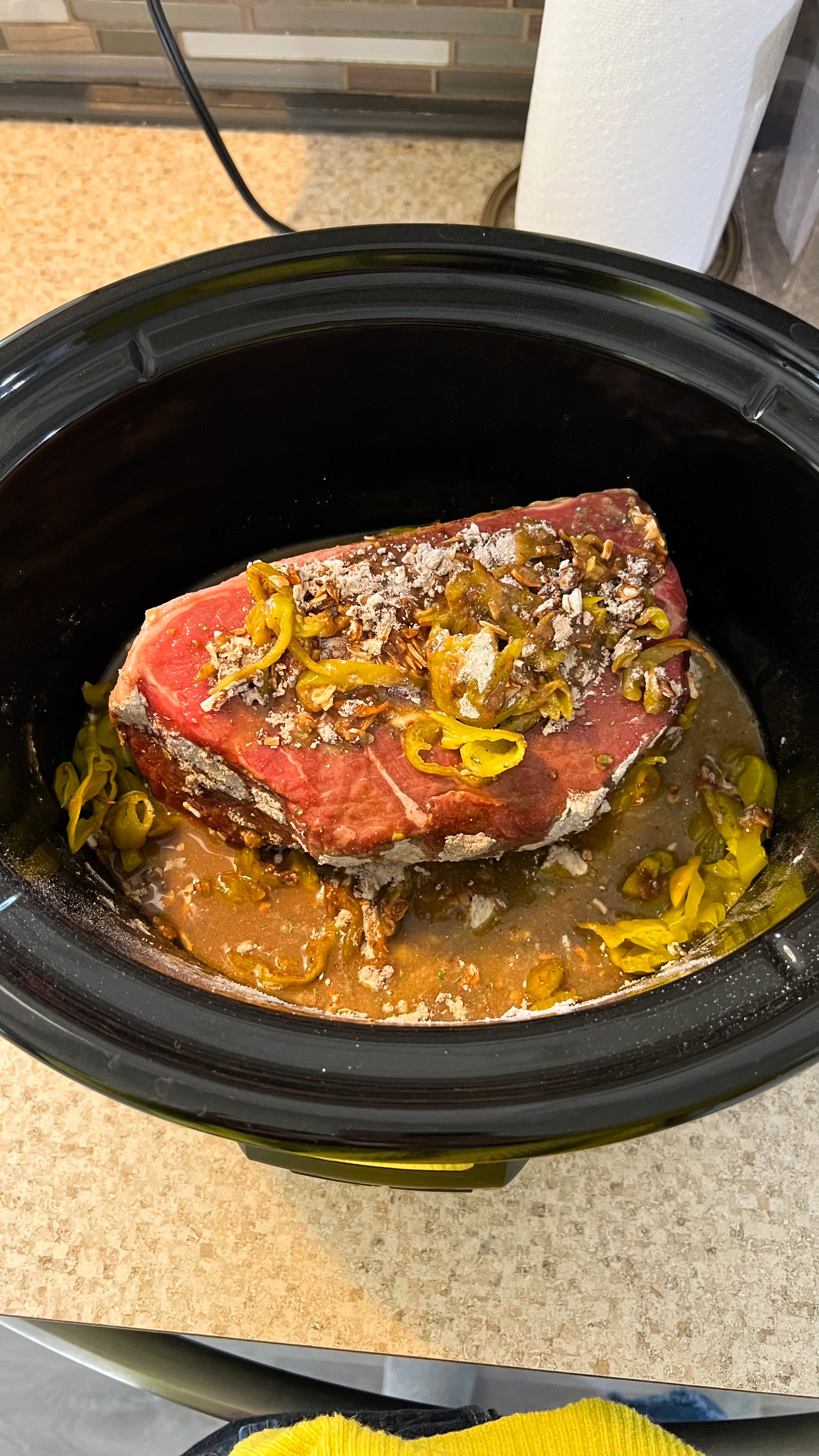 Easy 6 Ingredient Family Meal Crockpot Recipe - Mississippi Pot Roast