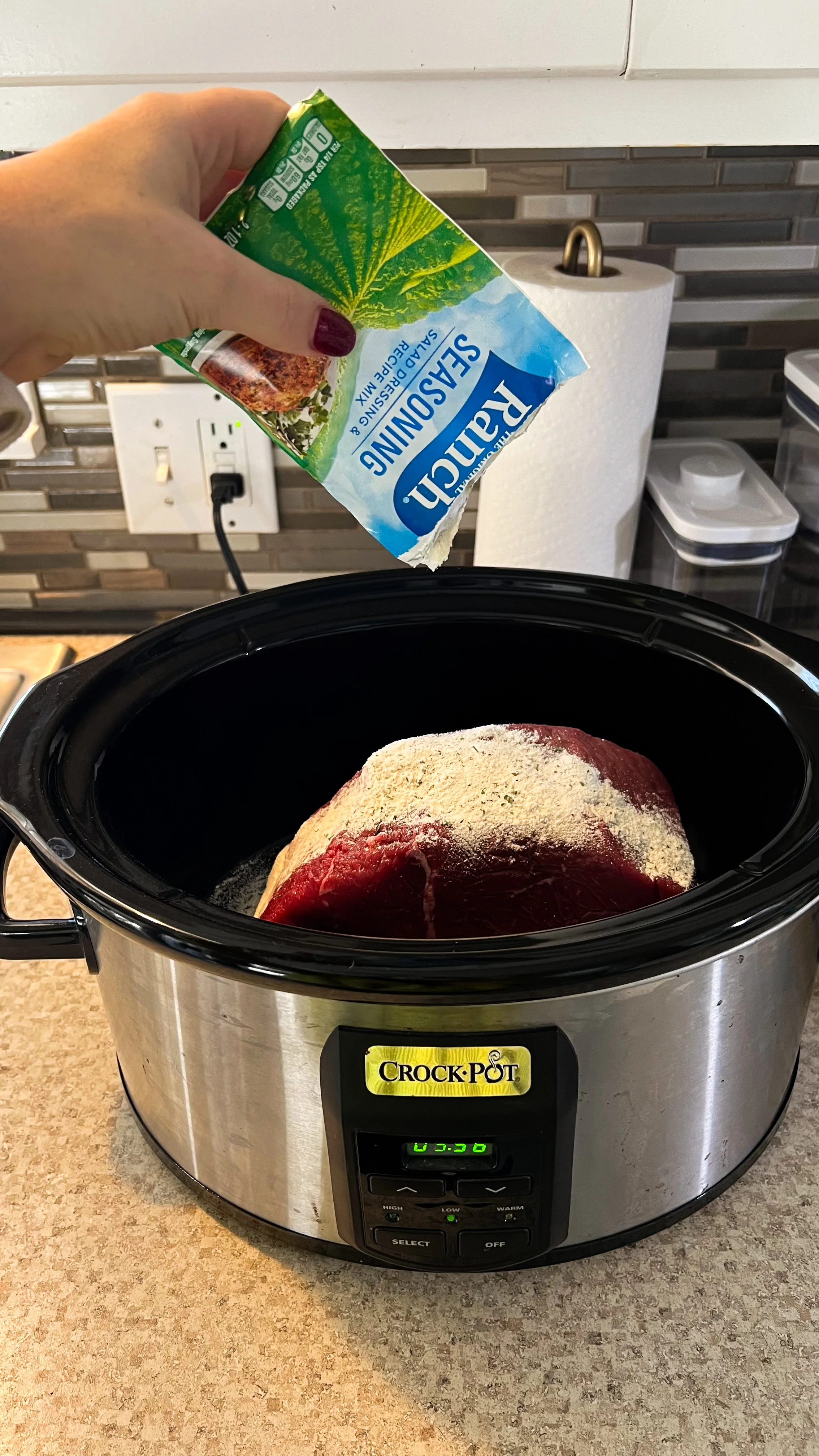 Easy 6 Ingredient Family Meal Crockpot Recipe - Mississippi Pot Roast