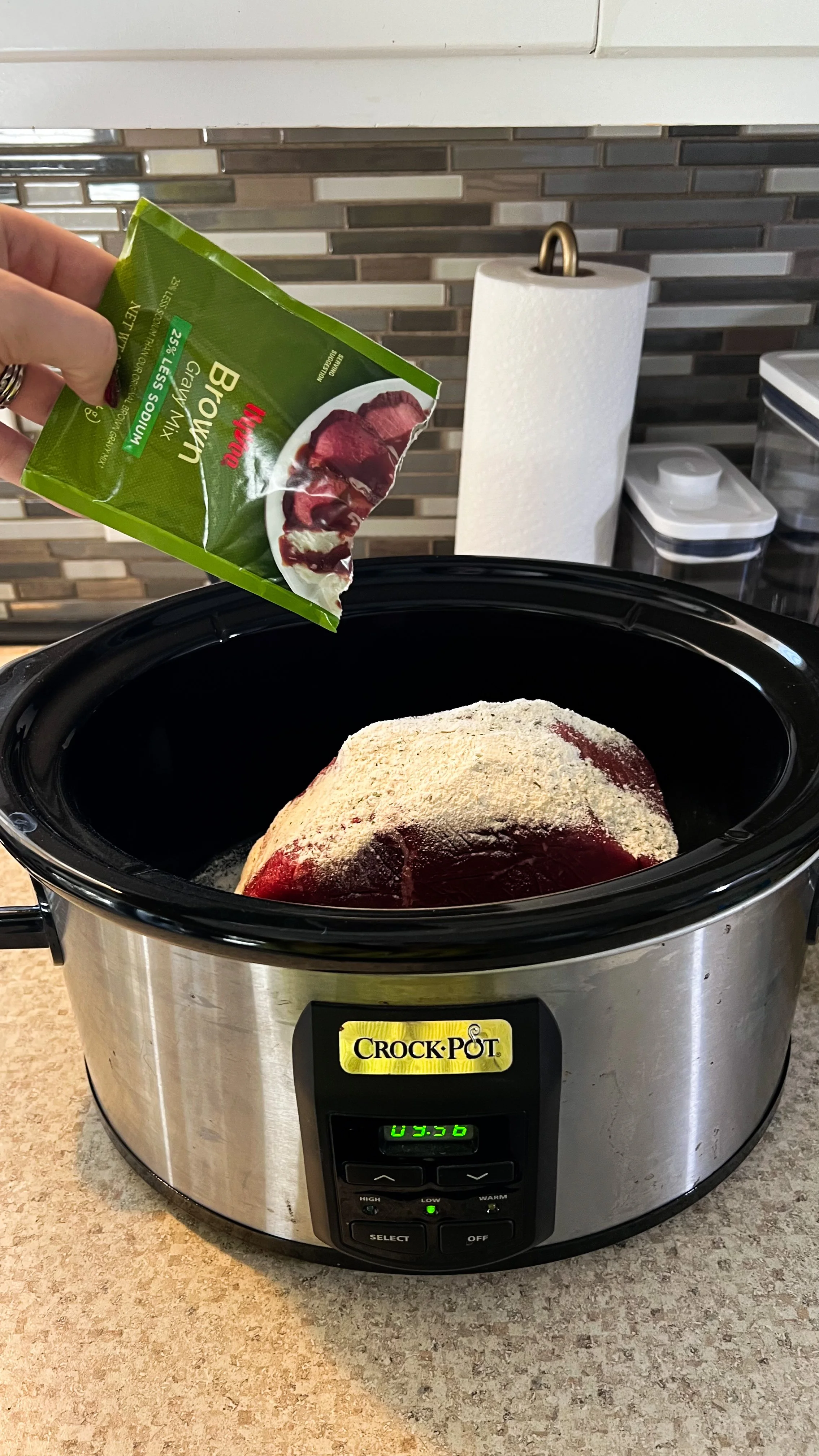 Easy 6 Ingredient Family Meal Crockpot Recipe - Mississippi Pot Roast