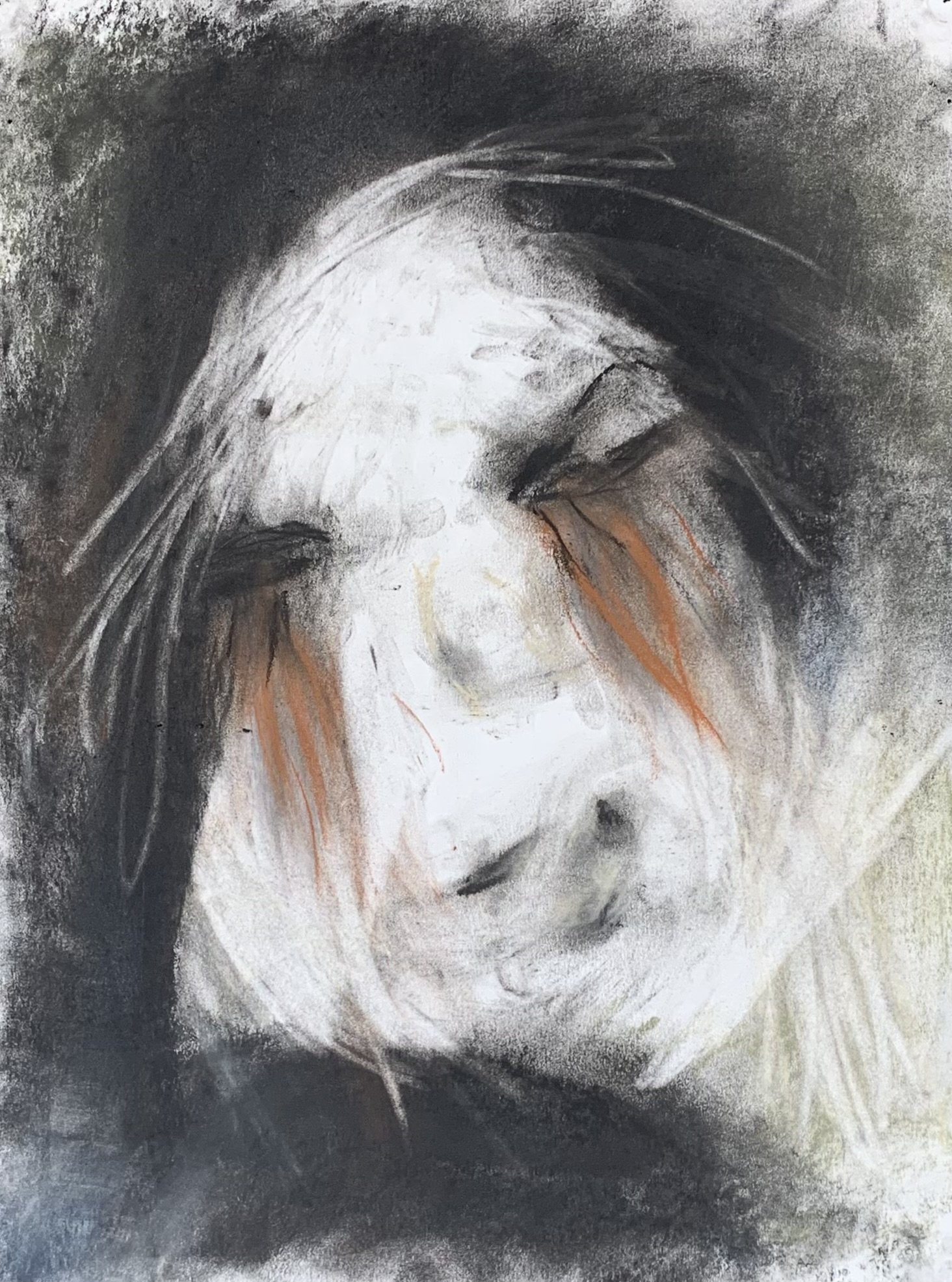 Untitled Series #20 (2022)
charcoal and soft pastel on paper
11 x 15 inches