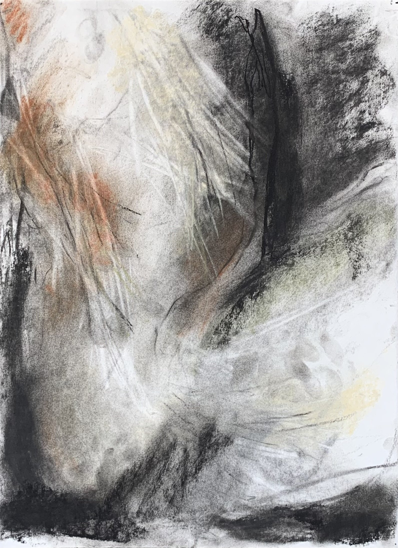Untitled Series #2 (2022)
charcoal and soft pastel on paper
11 x 15 inches