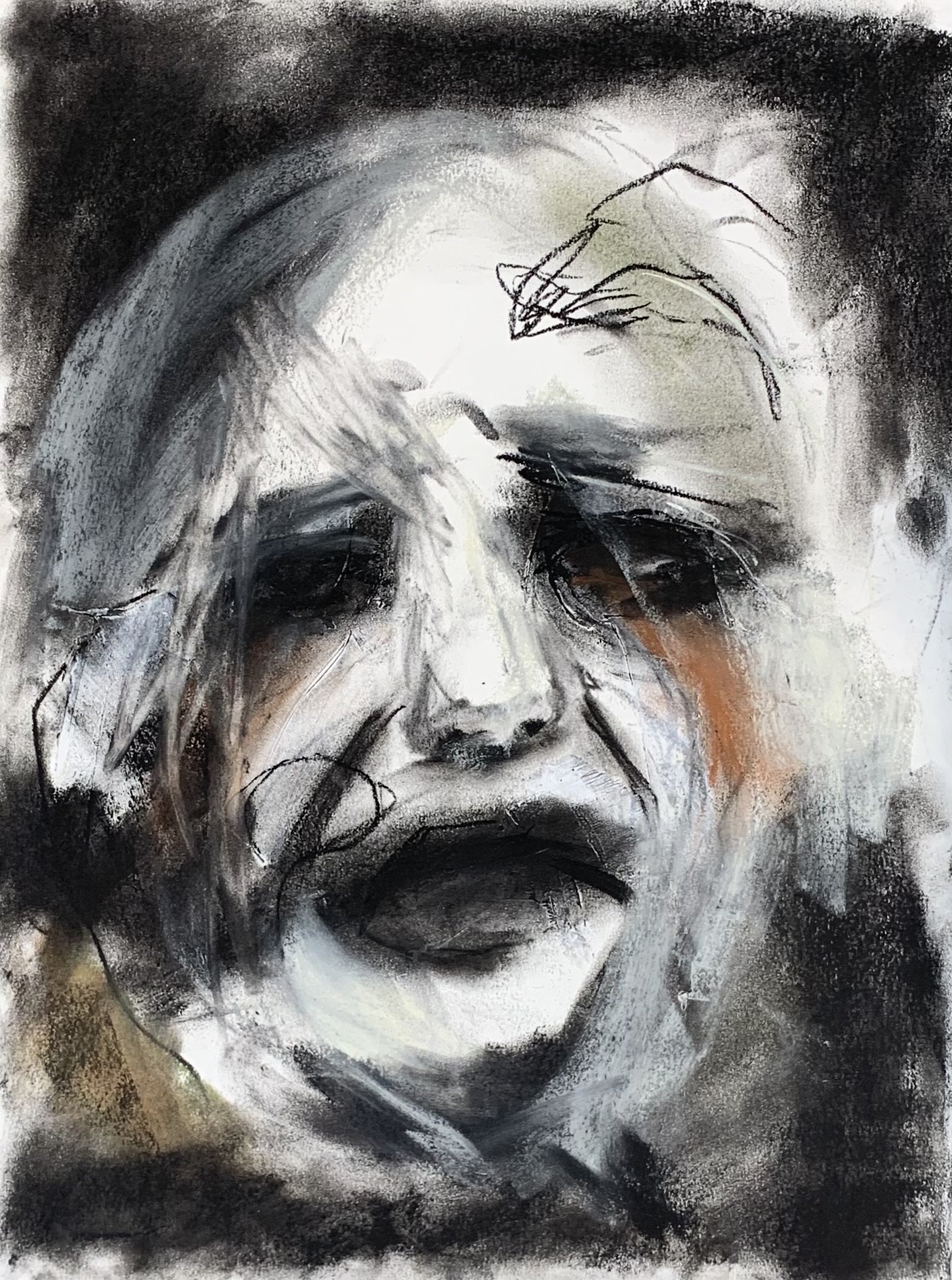 Untitled Series #12 (2022)
charcoal and soft pastel on paper
11 x 15 inches