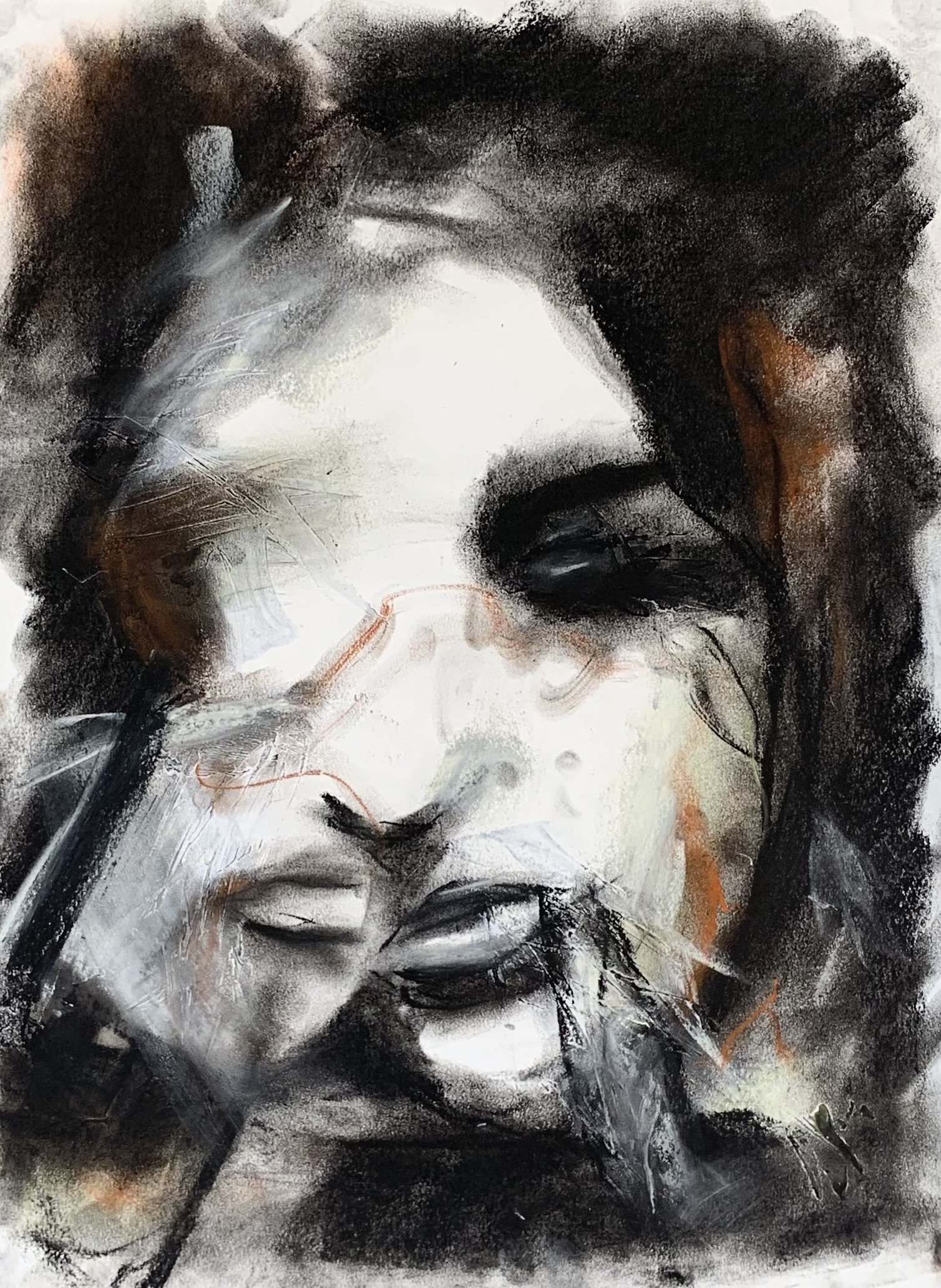 Untitled Series #3 (2022)
charcoal and soft pastel on paper
11 x 15 inches