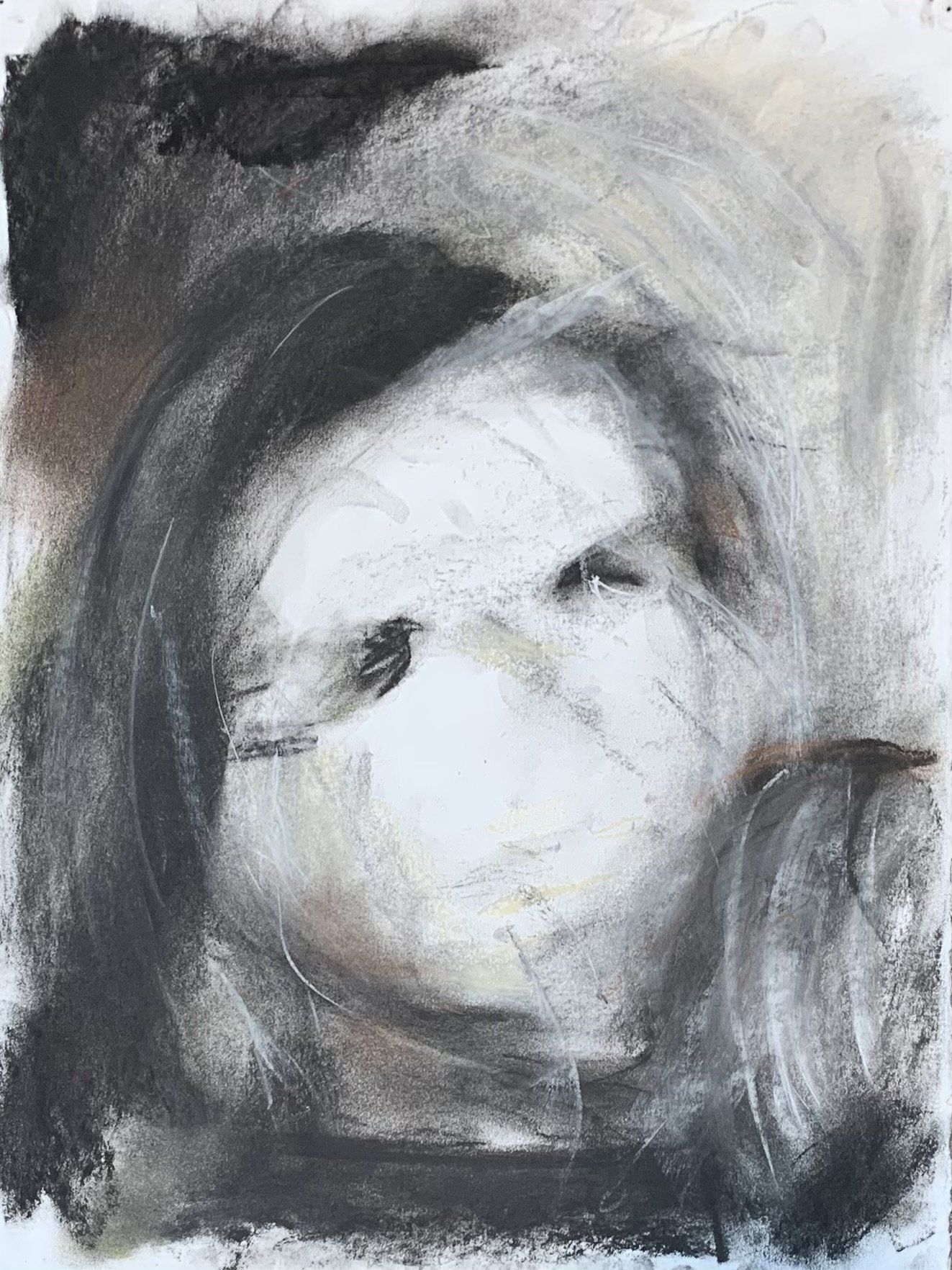 Untitled Series #1 (2022)
charcoal and soft pastel on paper
11 x 15 inches