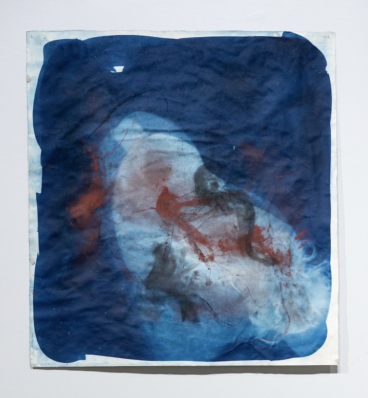 Imprint Series #9 (2024)
cyanotype and soft pastel on paper
45 x 48 inches